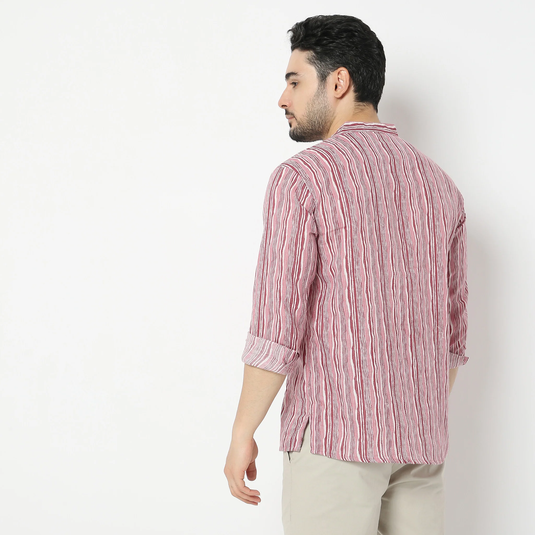 Kurta Shirt™ - Regular Fit Printed Half Sleeve - Image 3