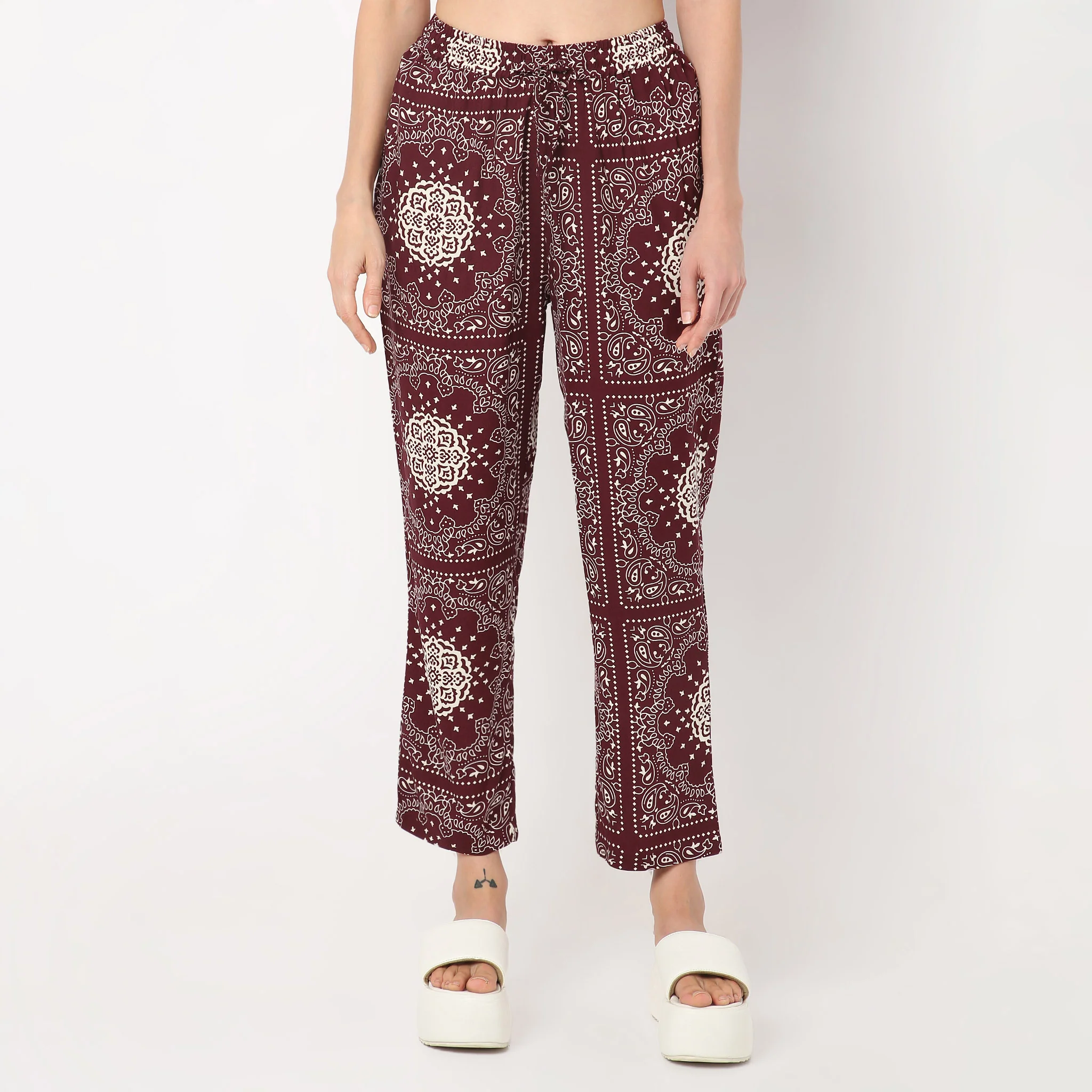 Lapel Collar Short Sleeve Printed Lounge Sleep Set Pyjama And Shirt - Image 6