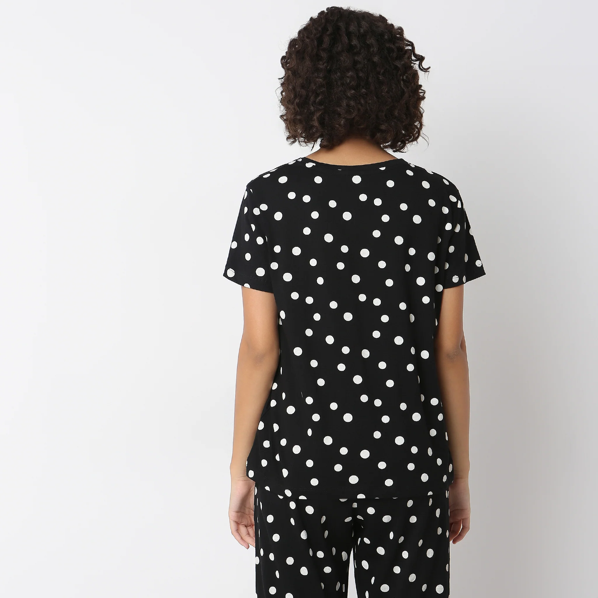 Knitted Printed Lounge T-Shirt - Image 3