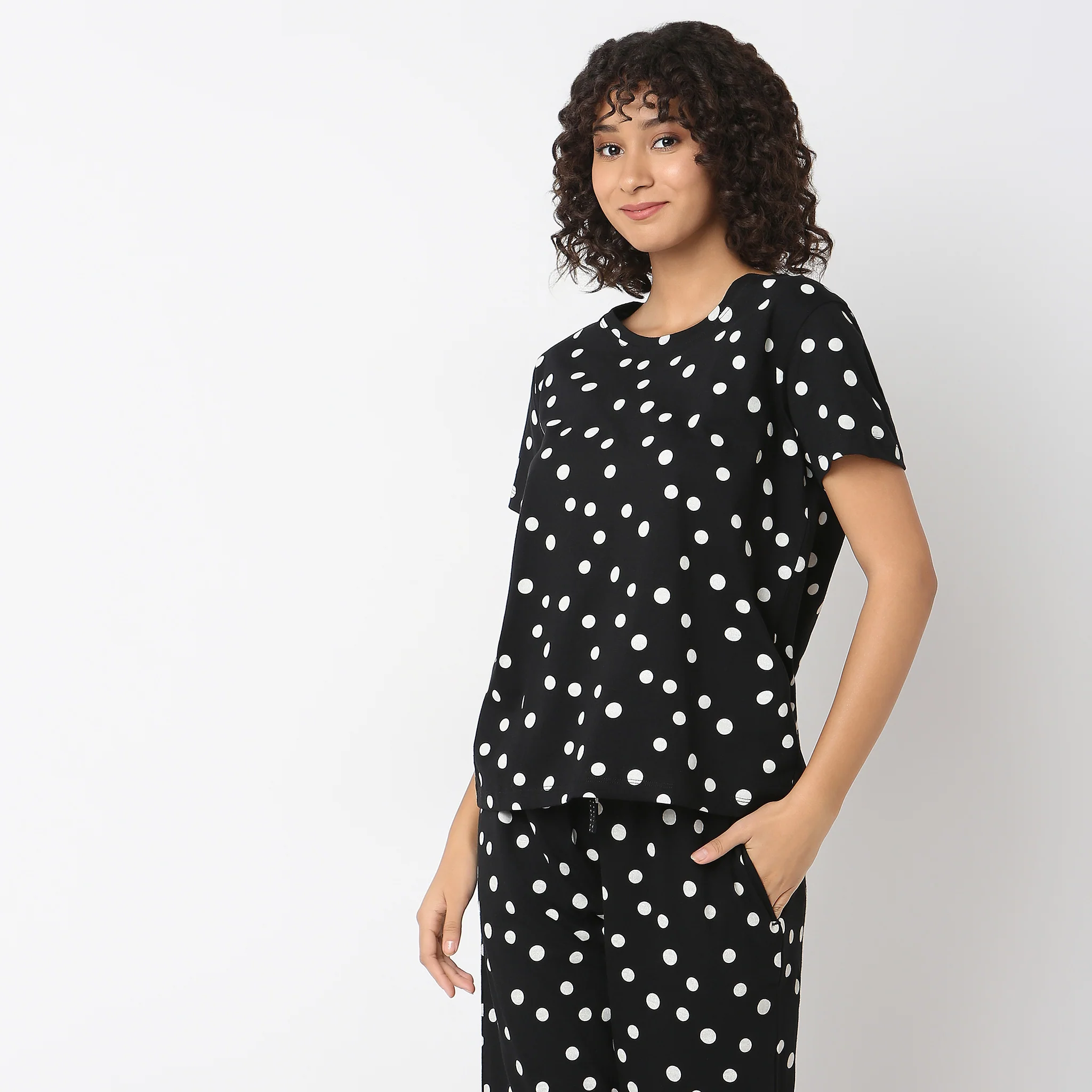 Knitted Printed Lounge T-Shirt - Image 5