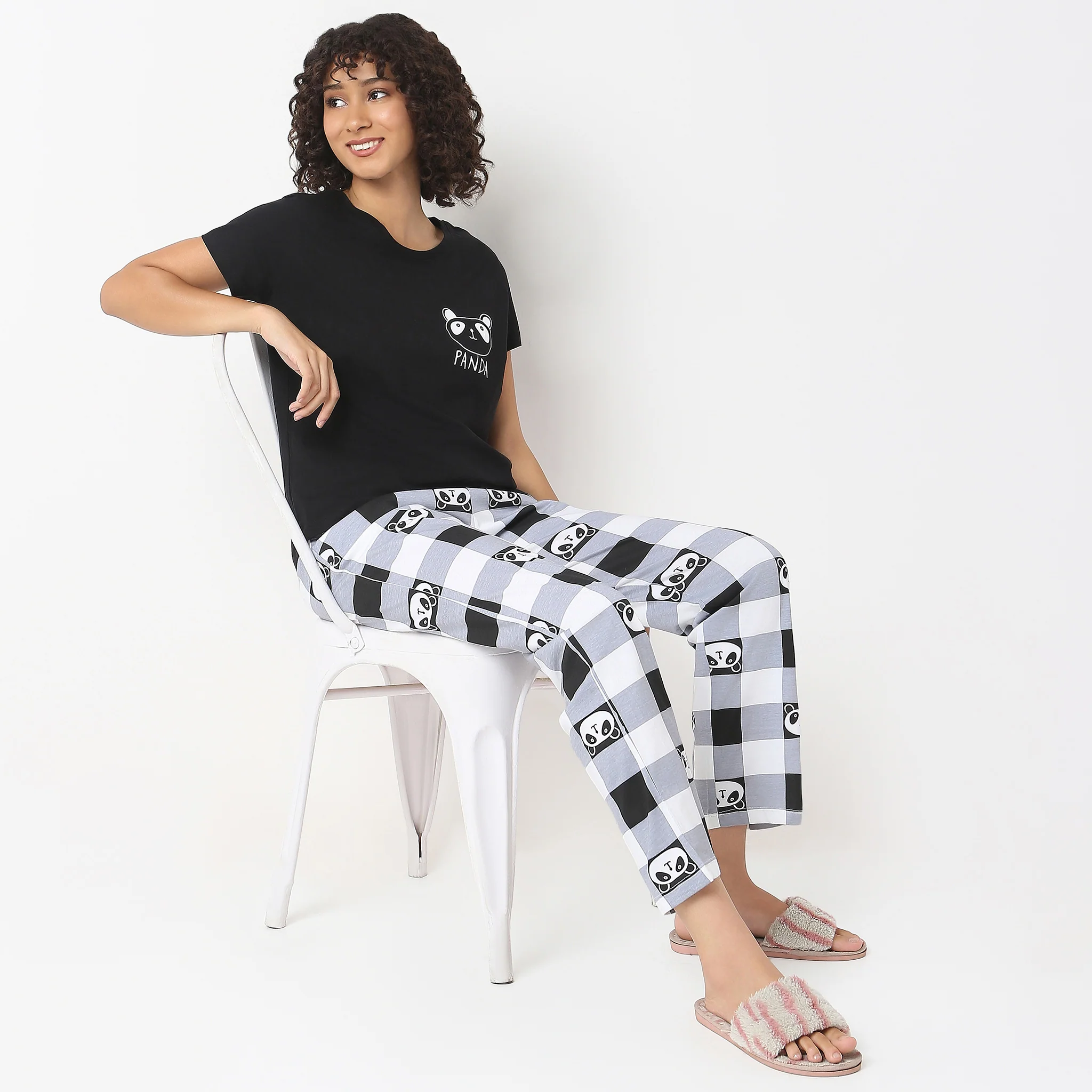 Knitted Printed Lounge T-Shirt