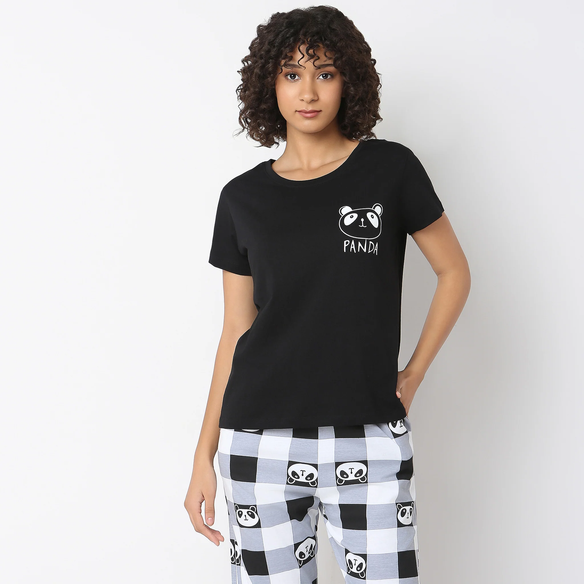 Knitted Printed Lounge T-Shirt - Image 2