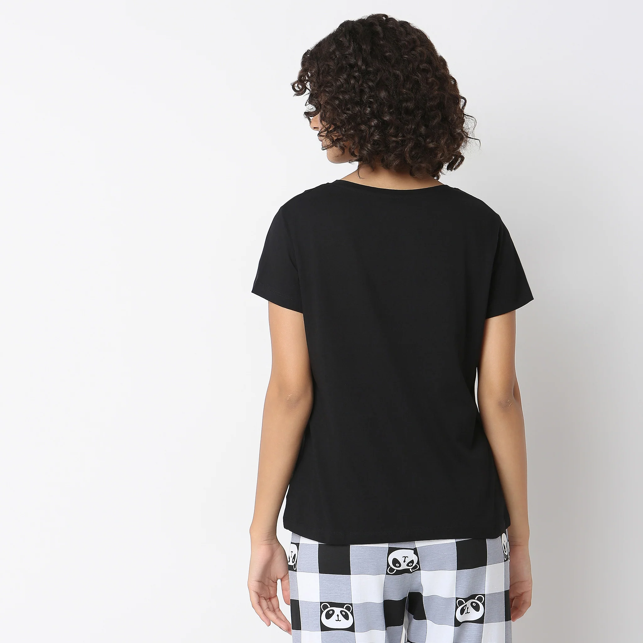 Knitted Printed Lounge T-Shirt - Image 3