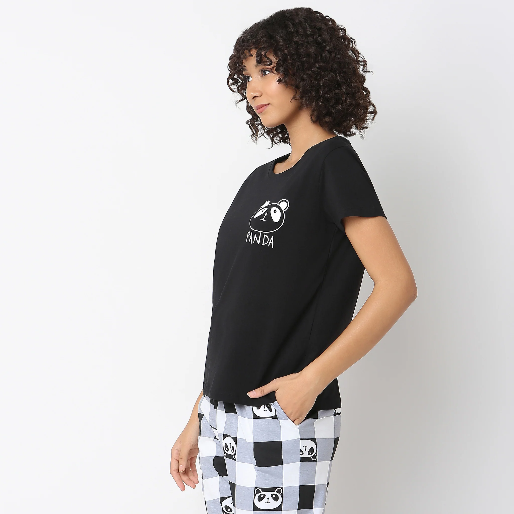 Knitted Printed Lounge T-Shirt - Image 5