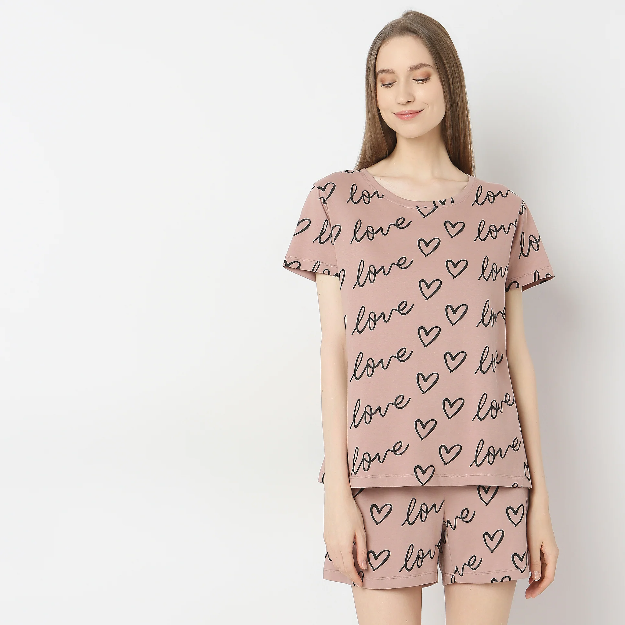 Knitted Printed Lounge T-Shirt - Image 2
