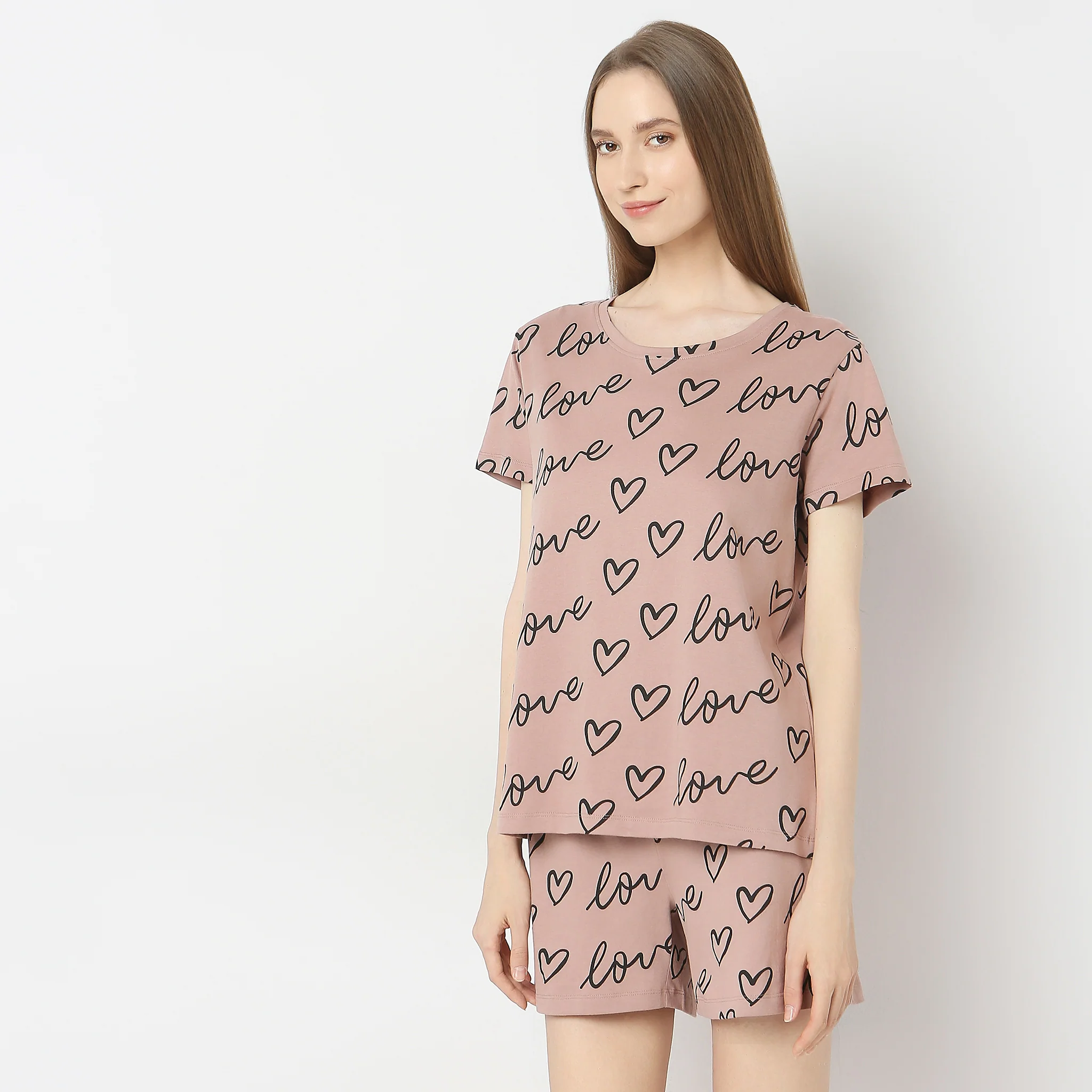 Knitted Printed Lounge T-Shirt - Image 5