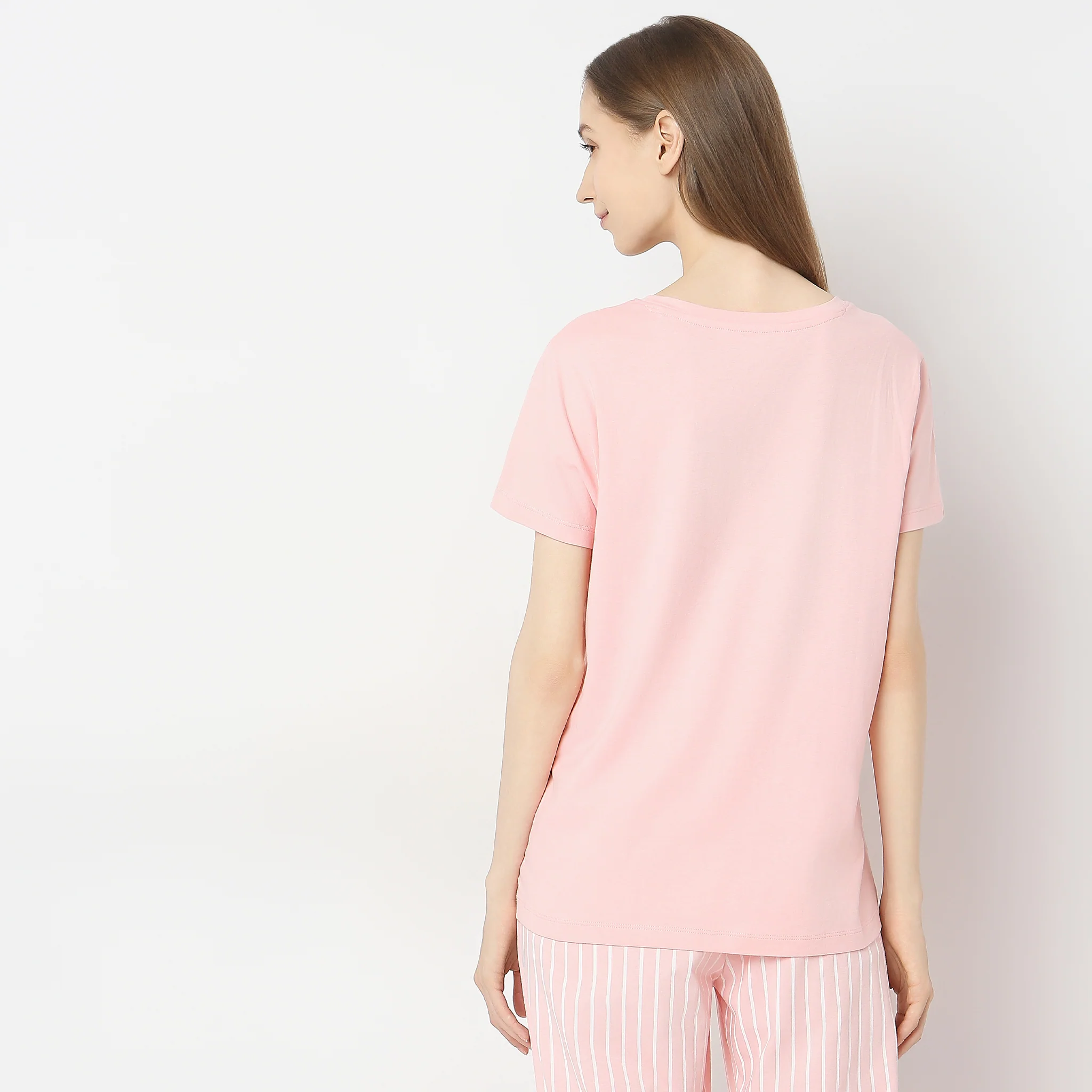 Knitted Printed Lounge T-Shirt - Image 3