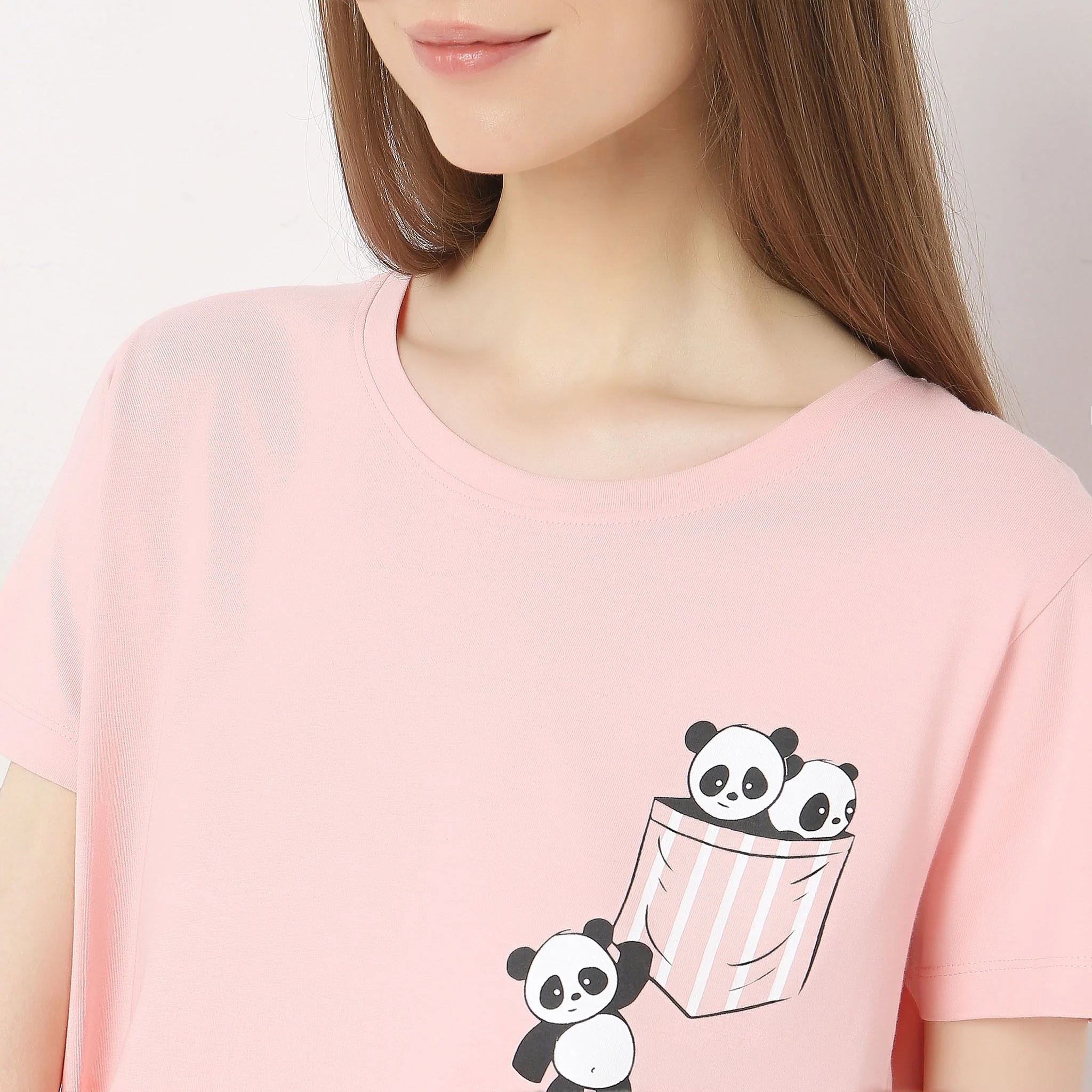 Knitted Printed Lounge T-Shirt - Image 4
