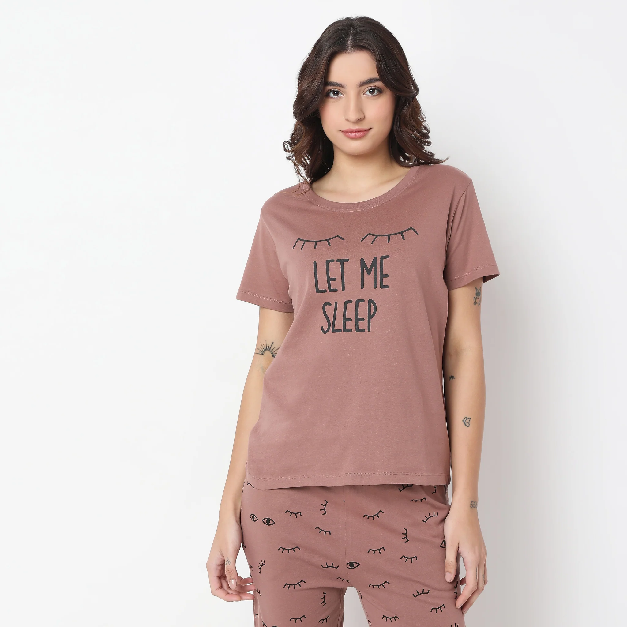 Knitted Printed Lounge T-Shirt - Image 2
