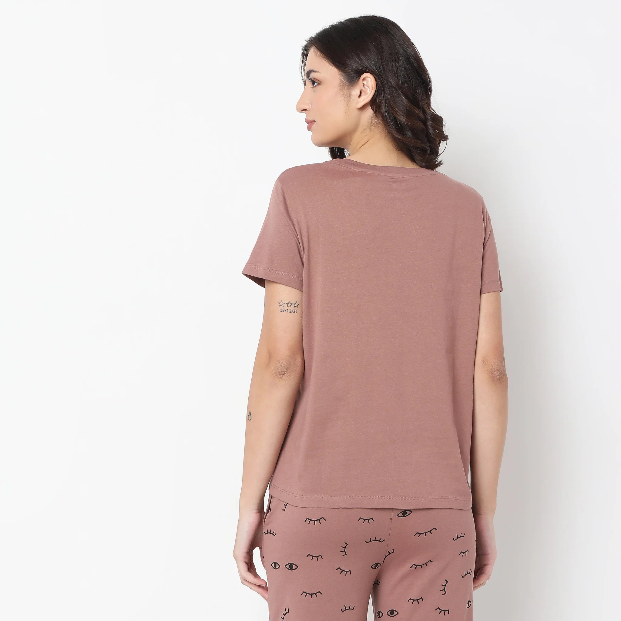 Knitted Printed Lounge T-Shirt - Image 3