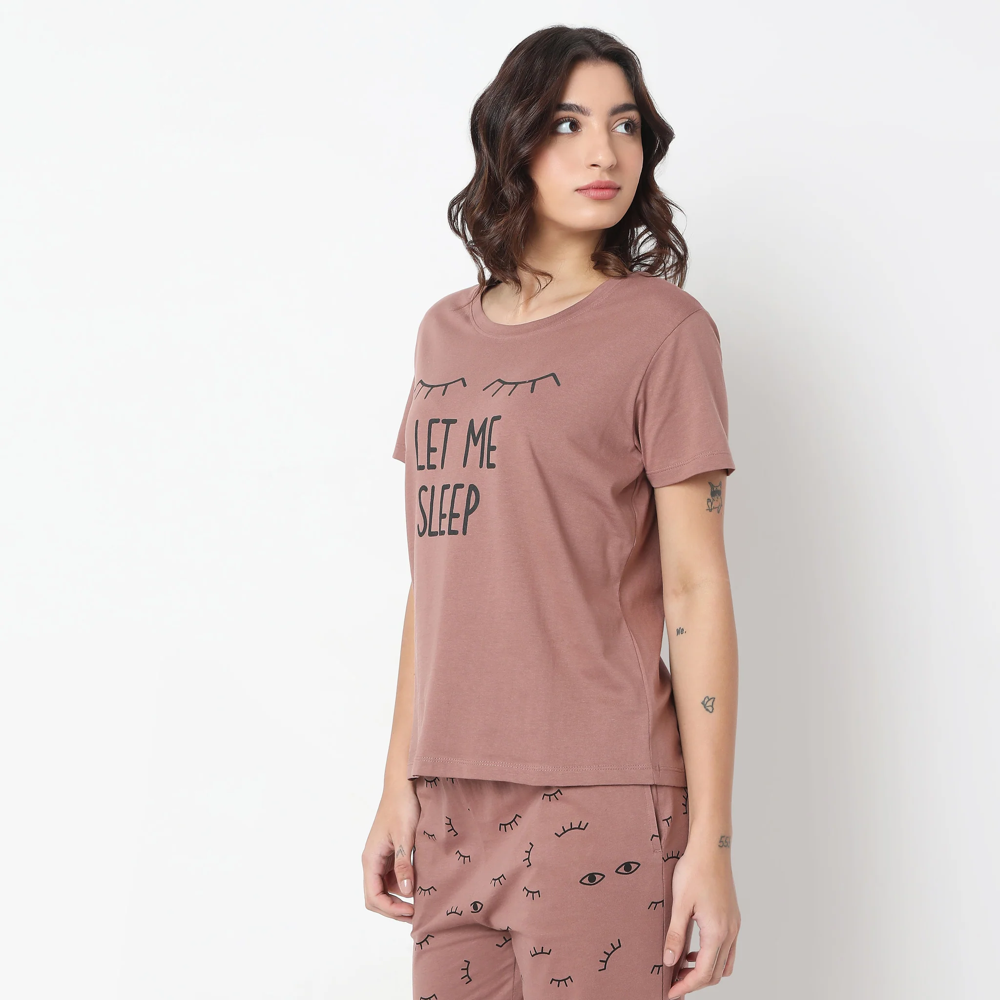 Knitted Printed Lounge T-Shirt - Image 5