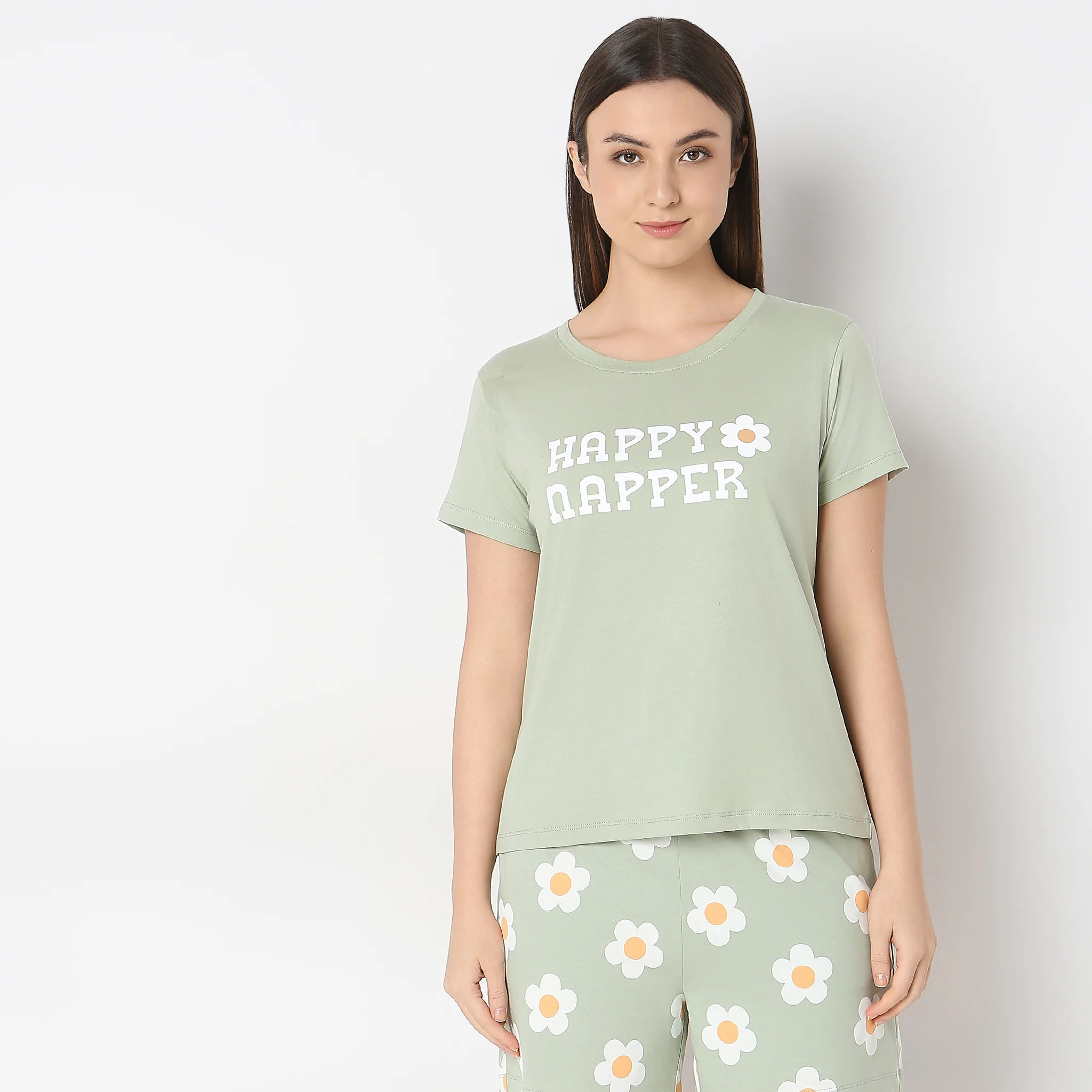 Knitted Printed Lounge T-Shirt - Image 2