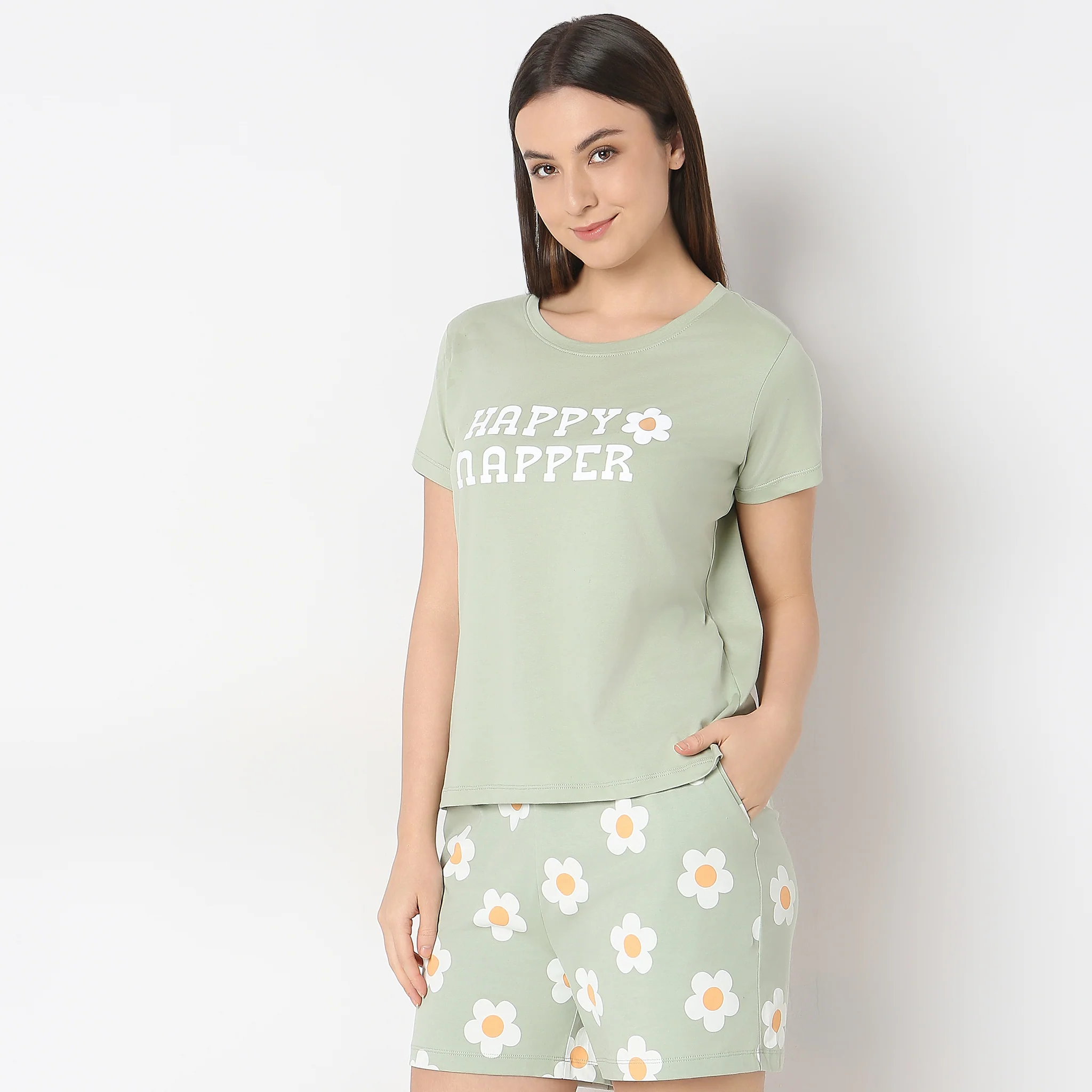 Knitted Printed Lounge T-Shirt - Image 5