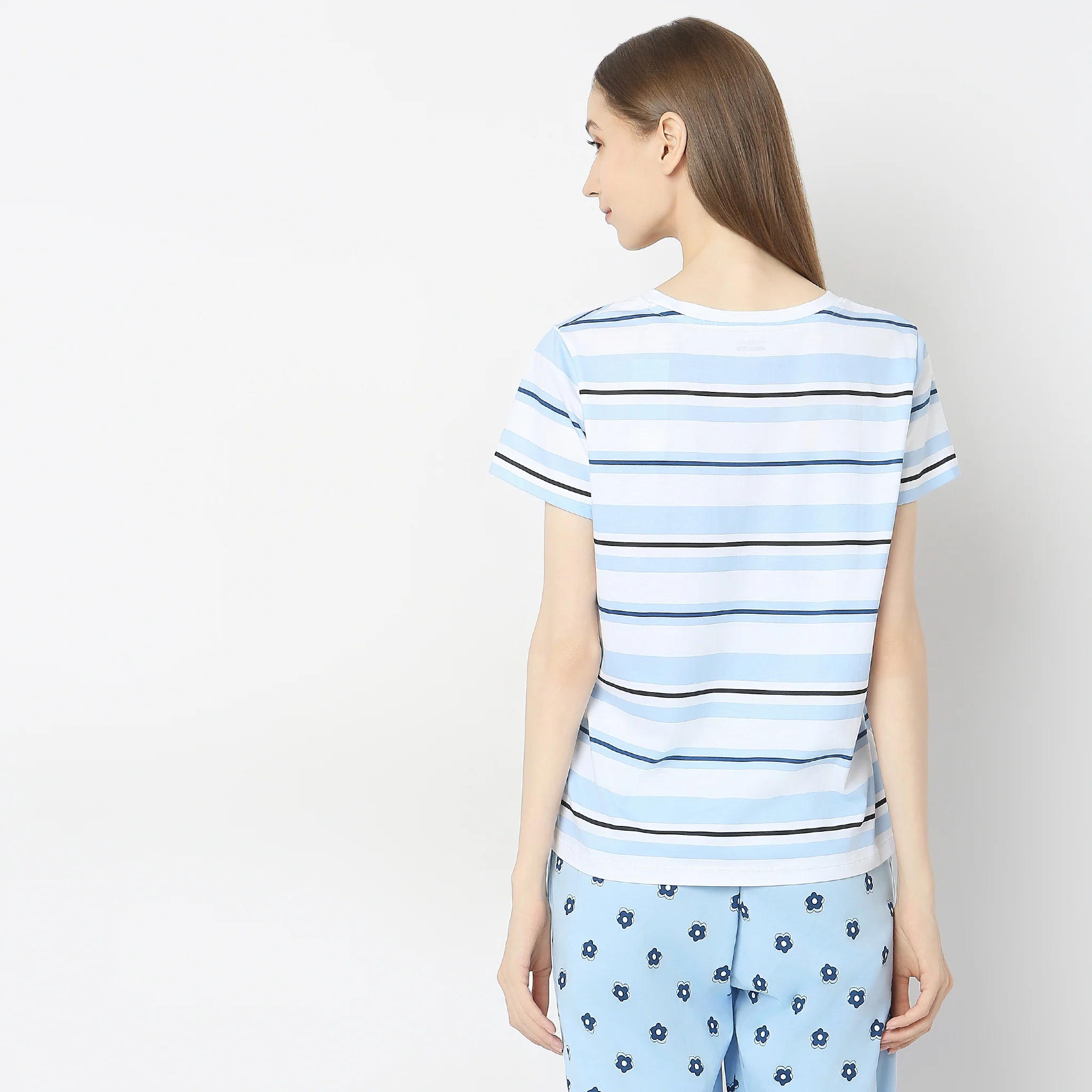 Knitted Printed Lounge T-Shirt - Image 3