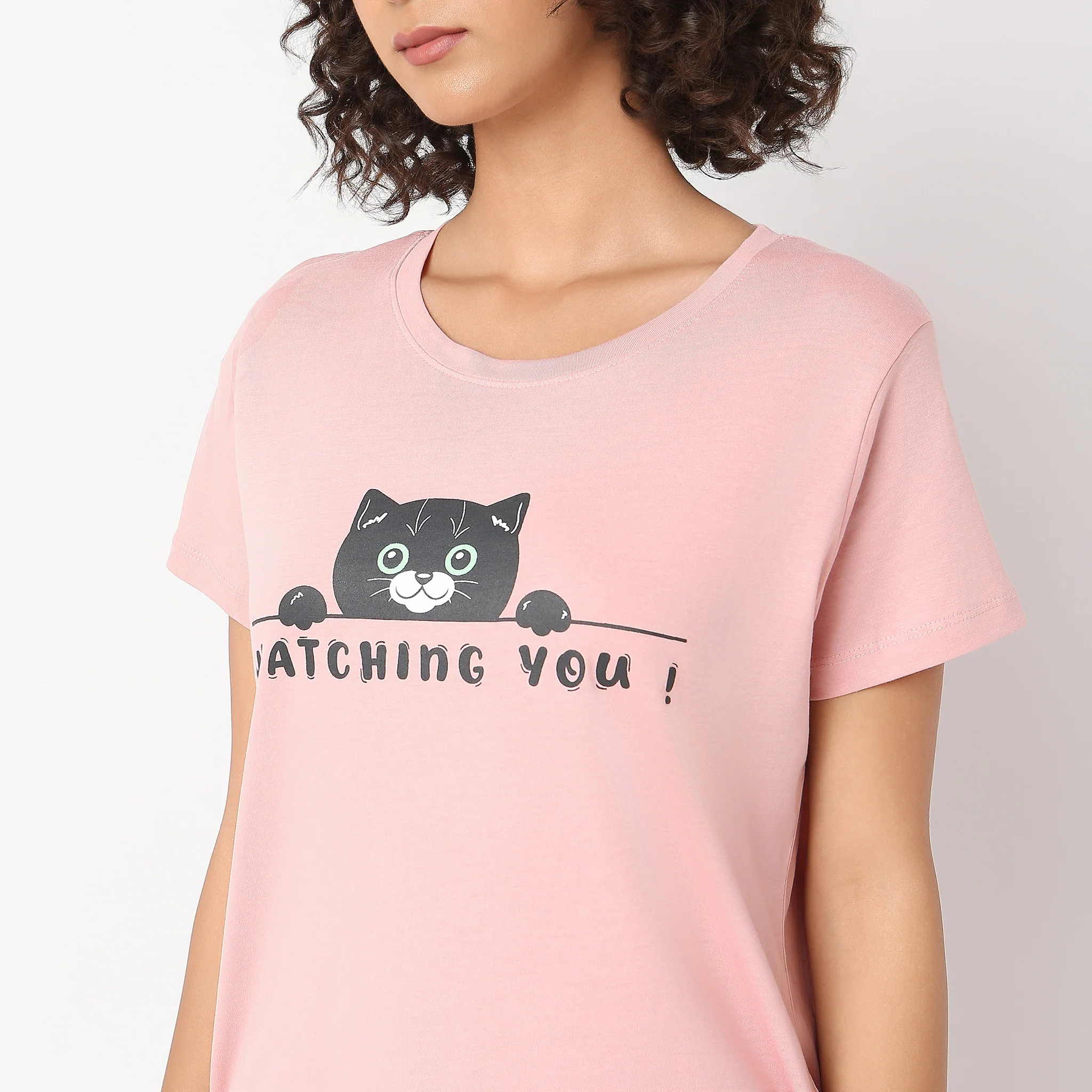 Knitted Printed Lounge T-Shirt - Image 4