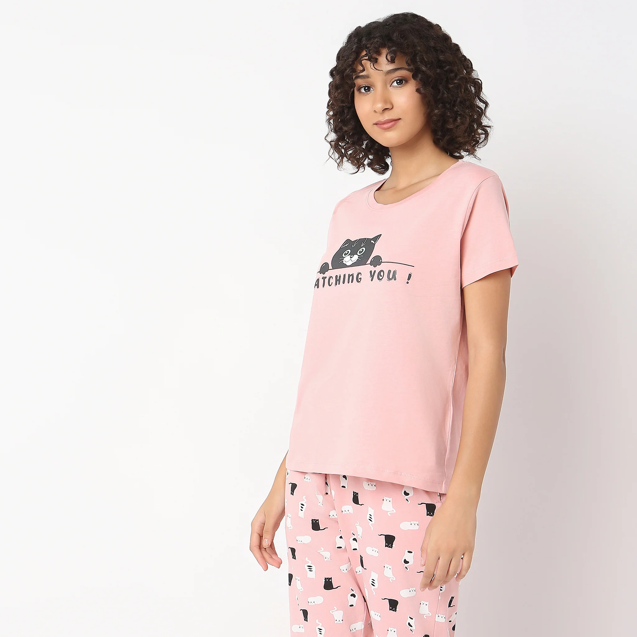Knitted Printed Lounge T-Shirt - Image 5