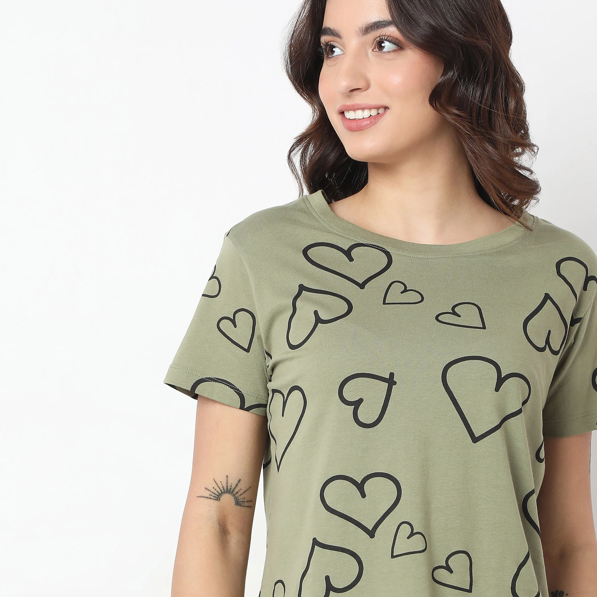 Knitted Printed Lounge T-Shirt - Image 4