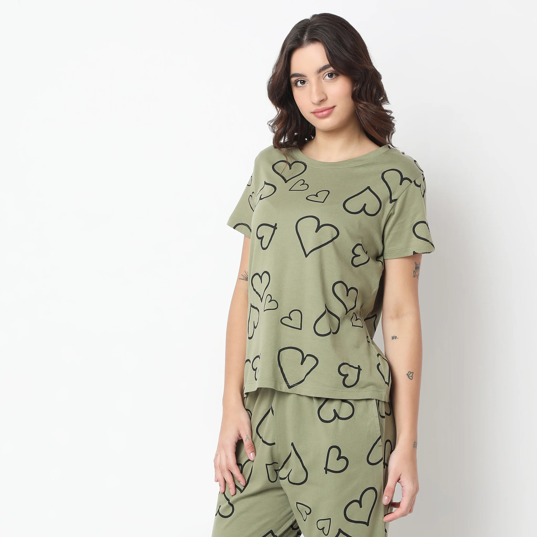 Knitted Printed Lounge T-Shirt - Image 5