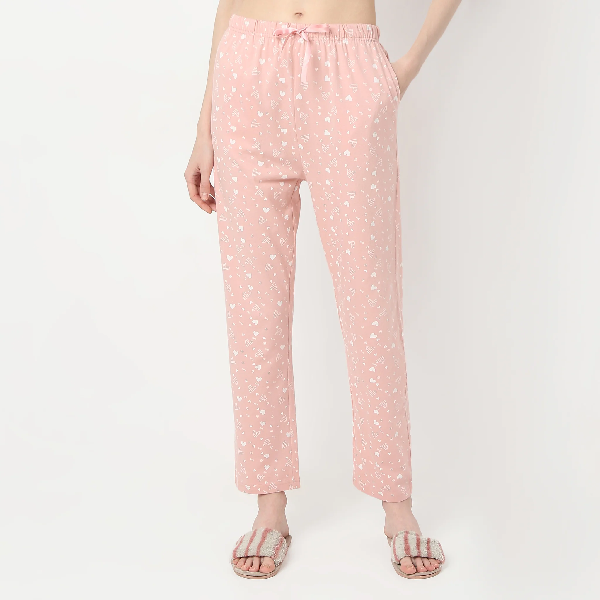 Printed Full Length Heart Core Lounge Pyjamas - Image 2
