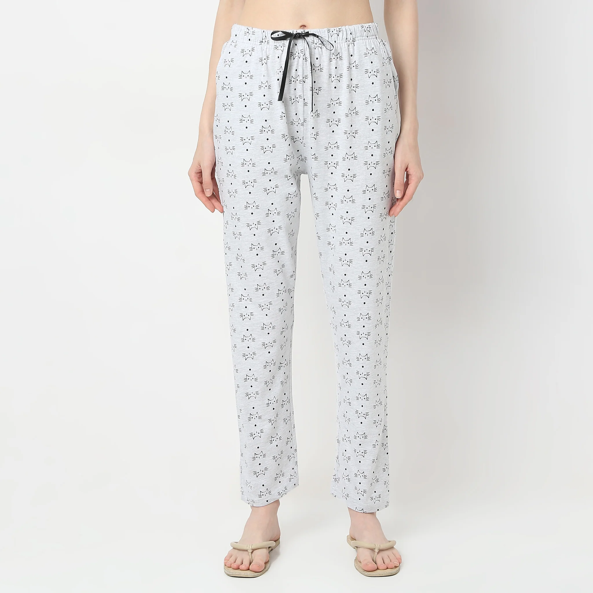 Printed Full Length Animal Core Lounge Pyjamas - Image 2