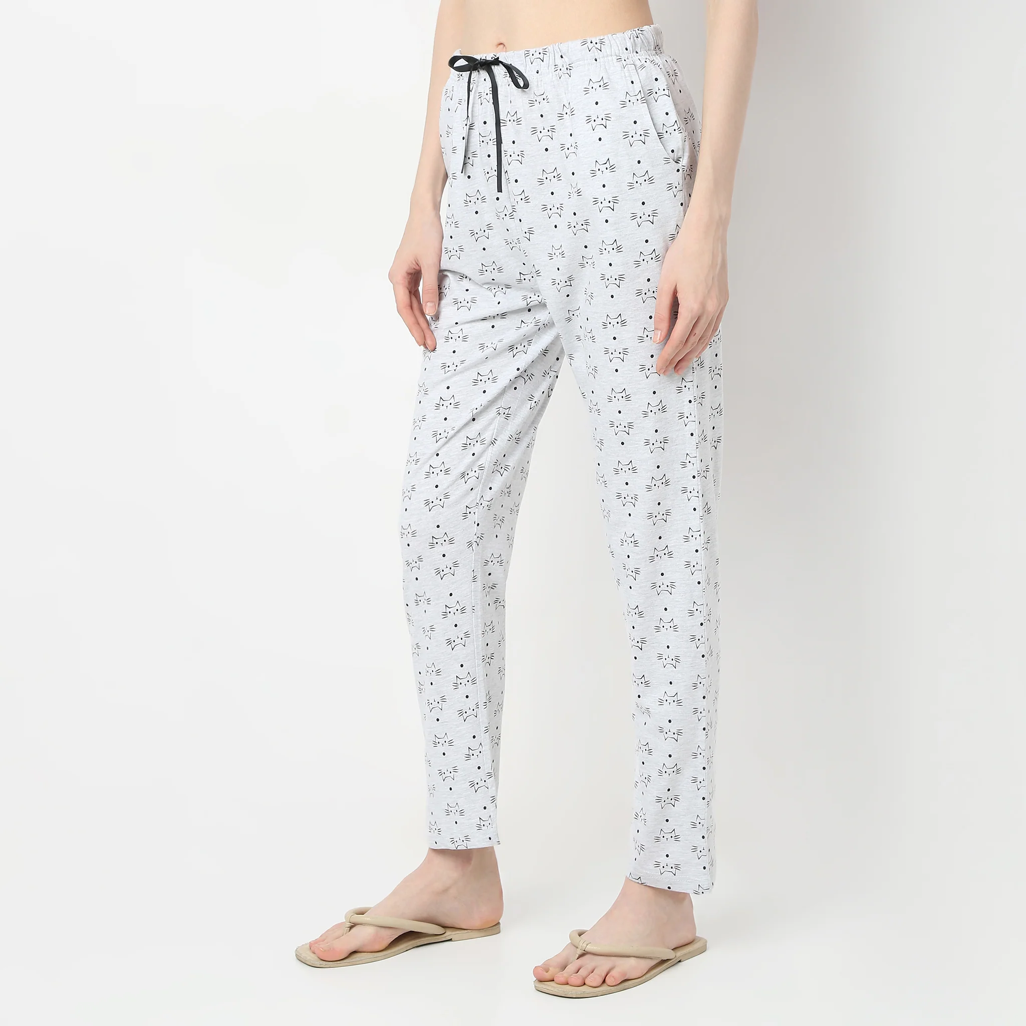 Printed Full Length Animal Core Lounge Pyjamas - Image 5