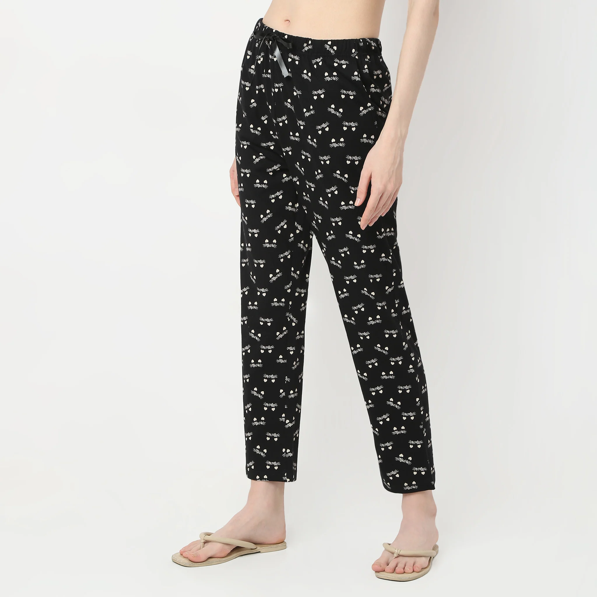 Printed Full Length Heart Core Lounge Pyjamas - Image 5