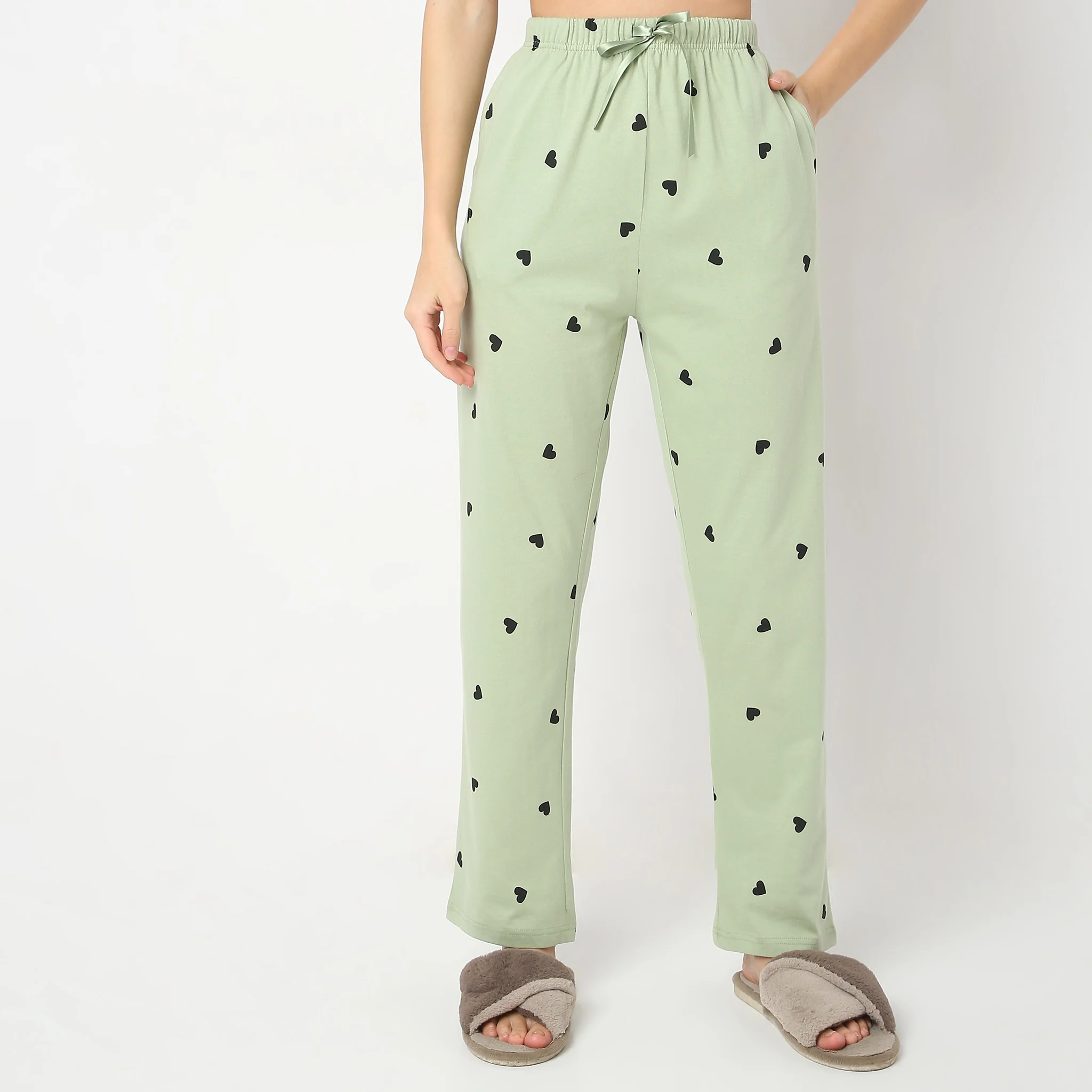 Printed Full Length Heart Core Lounge Pyjamas - Image 2
