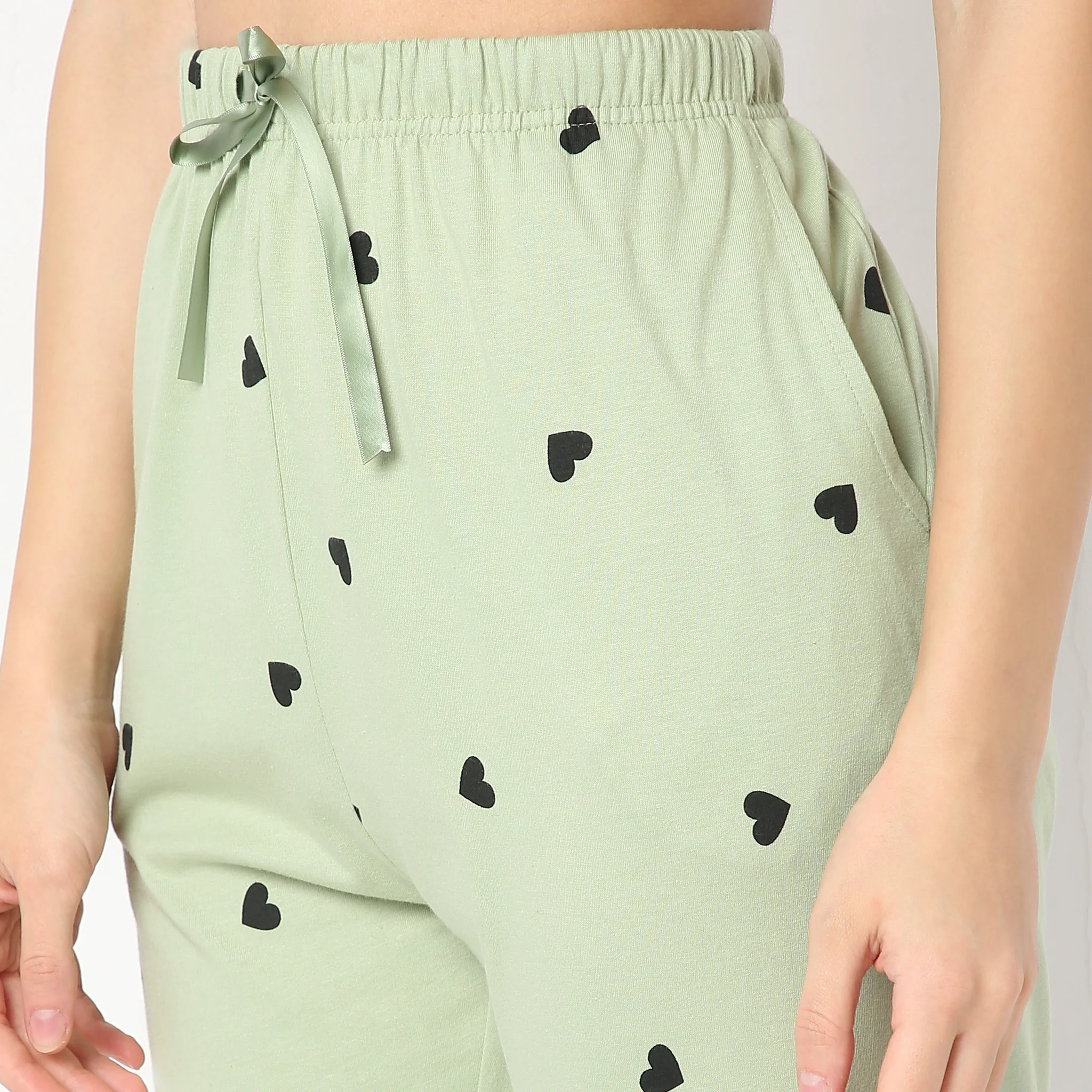 Printed Full Length Heart Core Lounge Pyjamas - Image 4