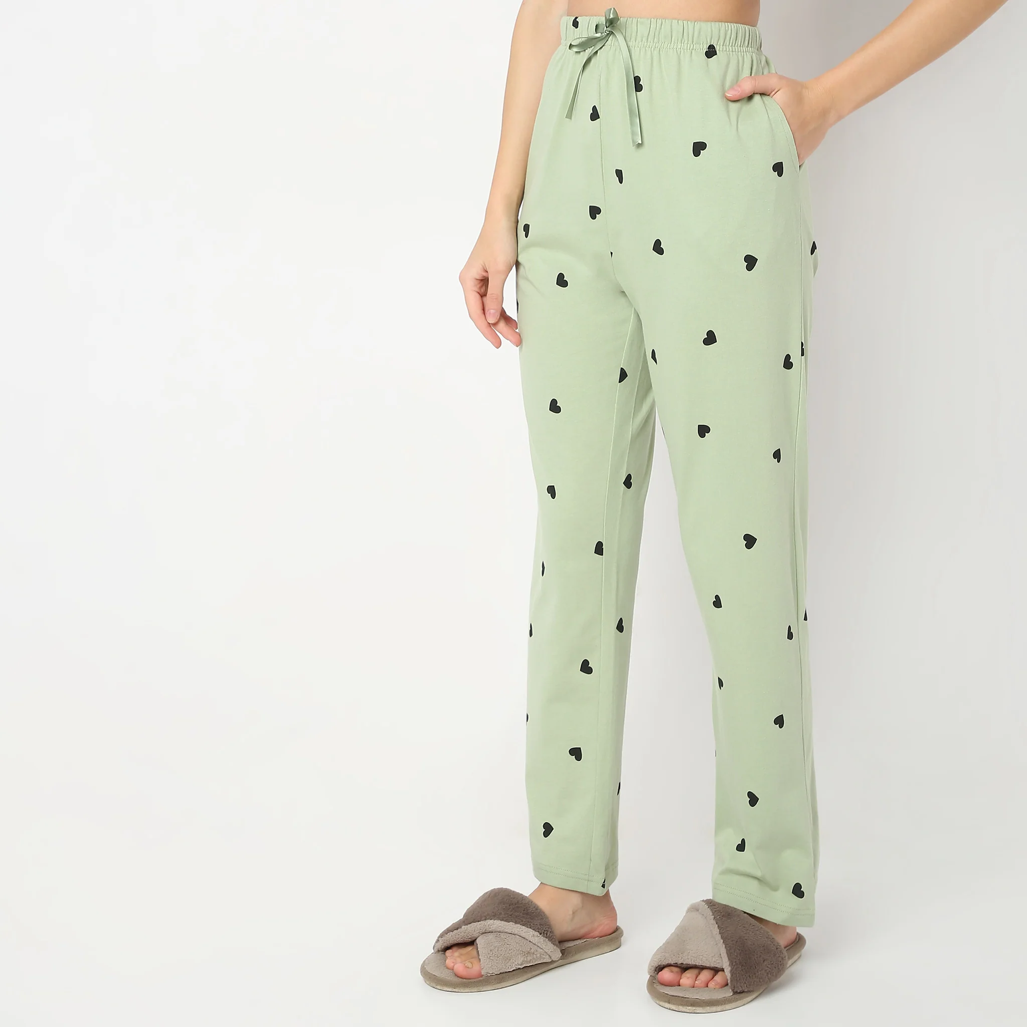 Printed Full Length Heart Core Lounge Pyjamas - Image 5