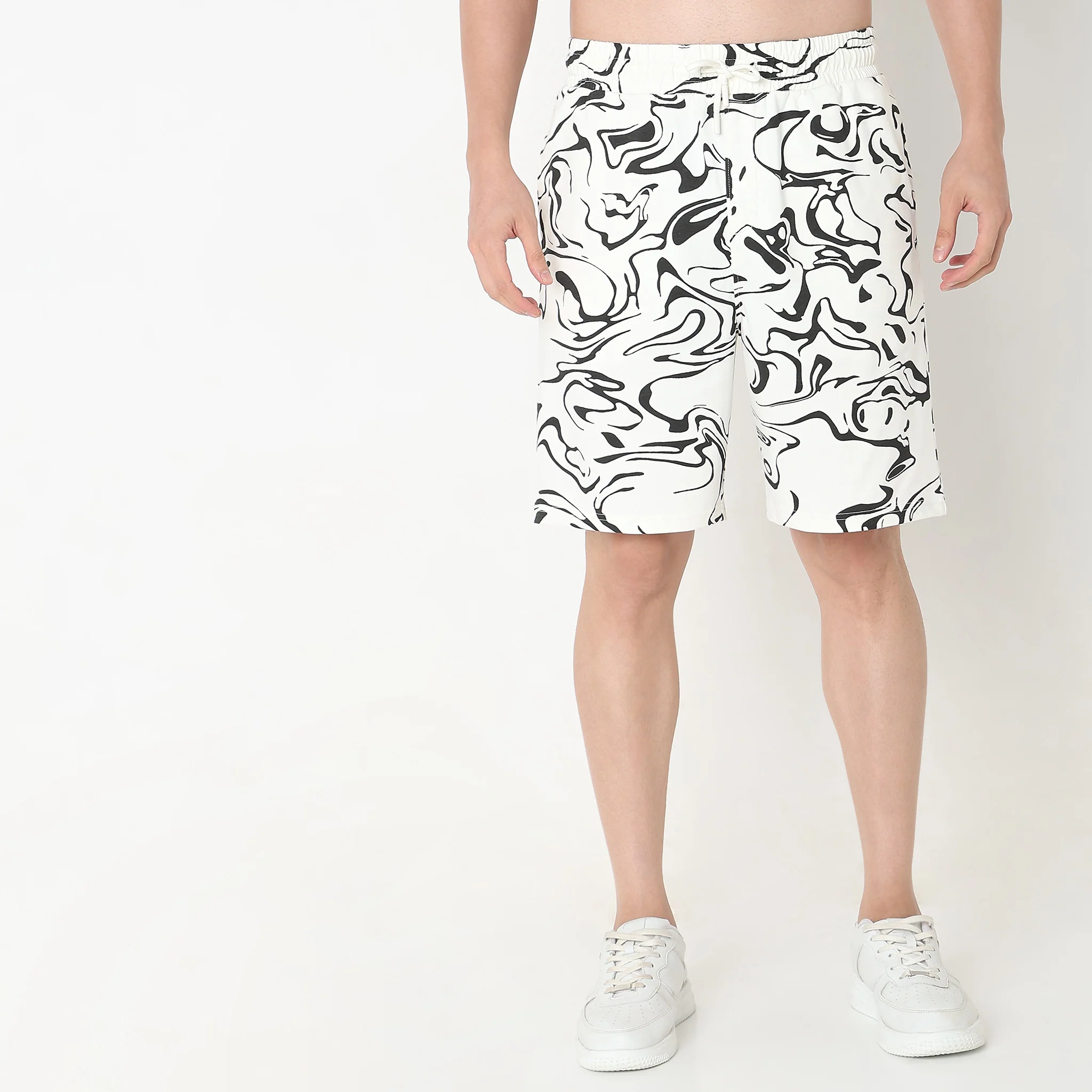 Uni Sets™ Aviator Printed Coordinated Look Mid Rise Shorts - Image 2