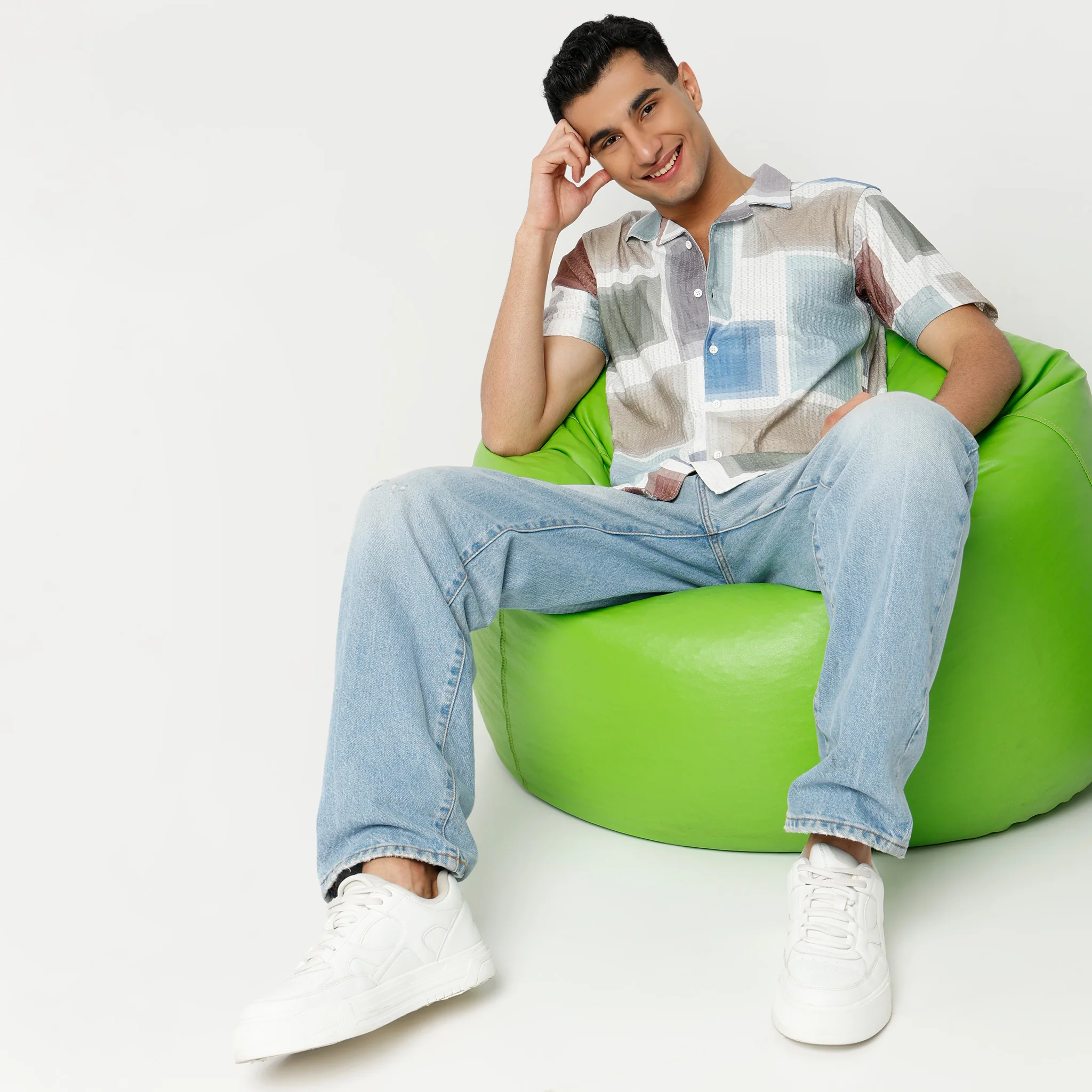 Printed Camp Collar Retreat Half Sleeve Shirt