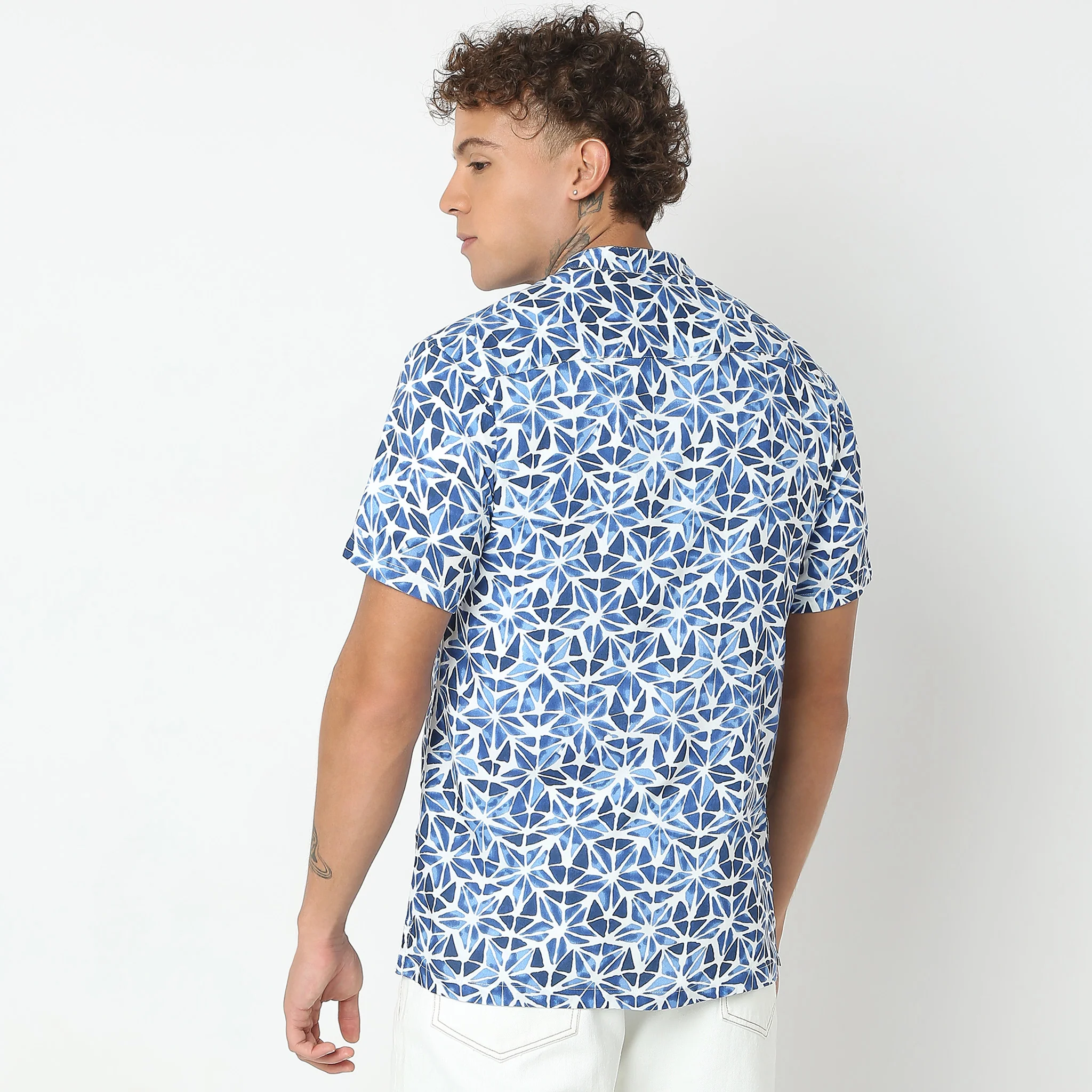 Regular Fit Printed Shirt - Image 3