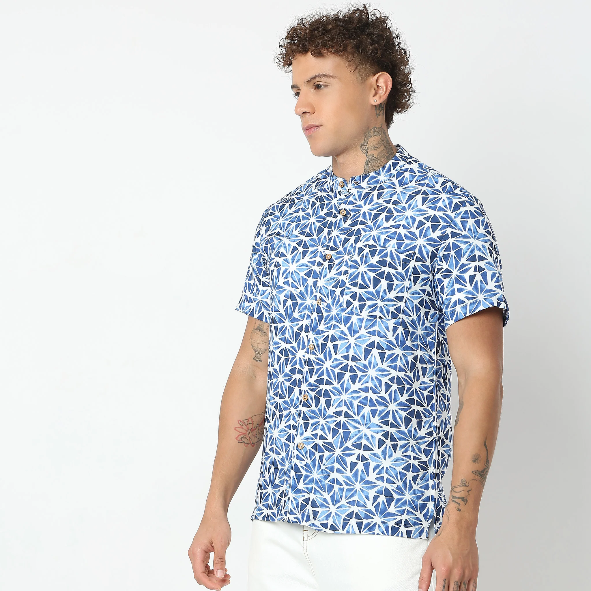 Regular Fit Printed Shirt - Image 5