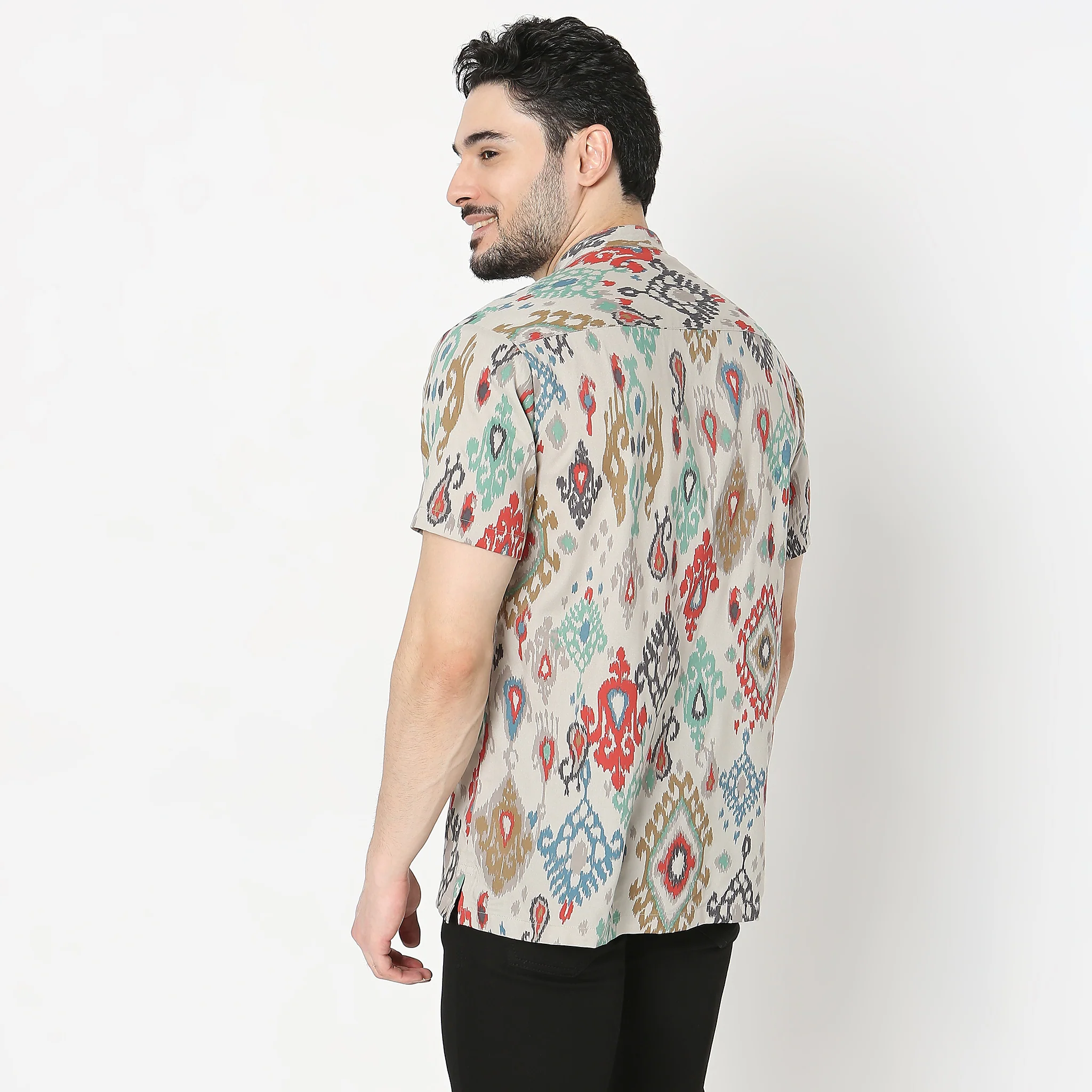 Regular Fit Printed Shirt - Image 3