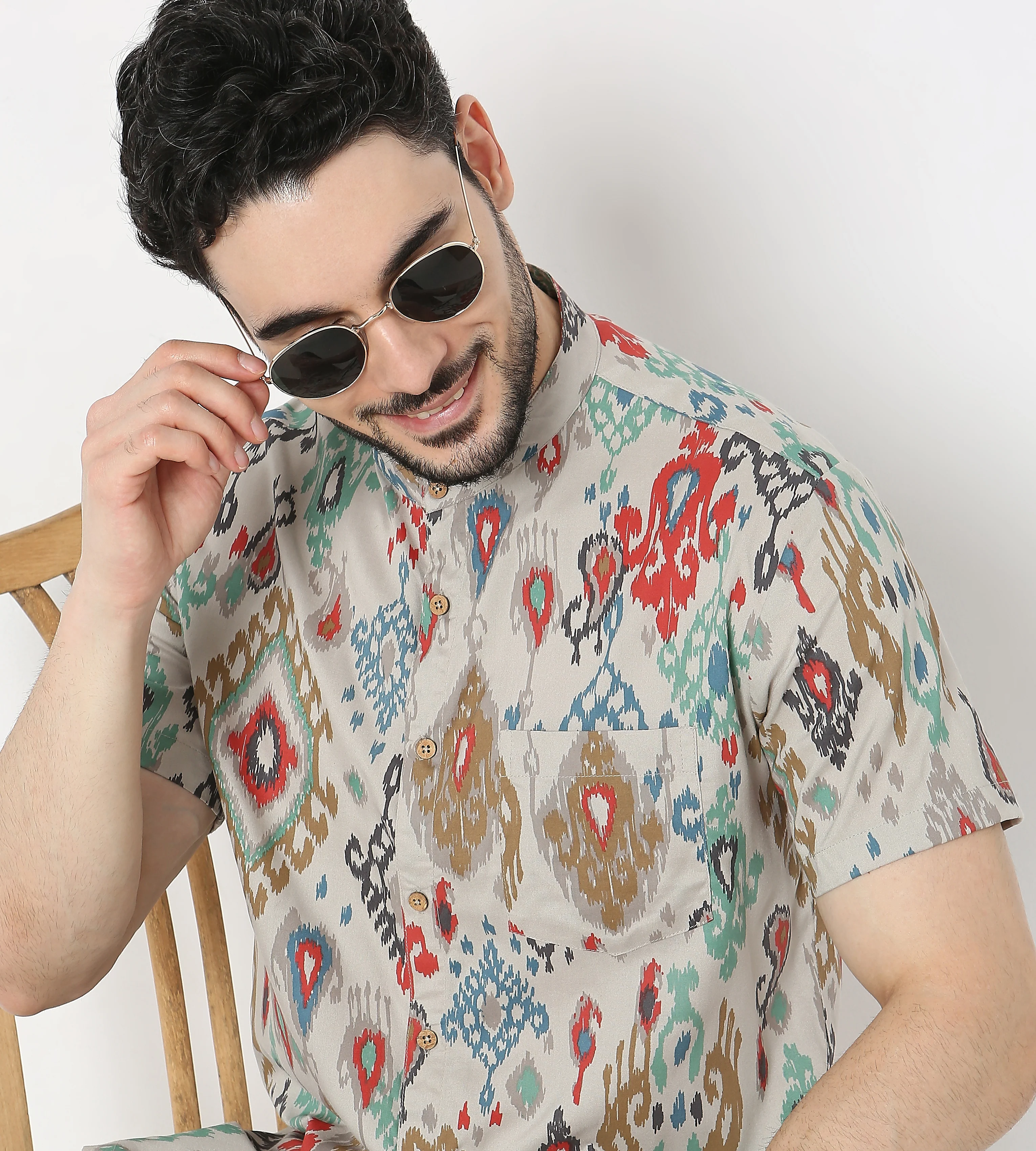 Regular Fit Printed Shirt - Image 4