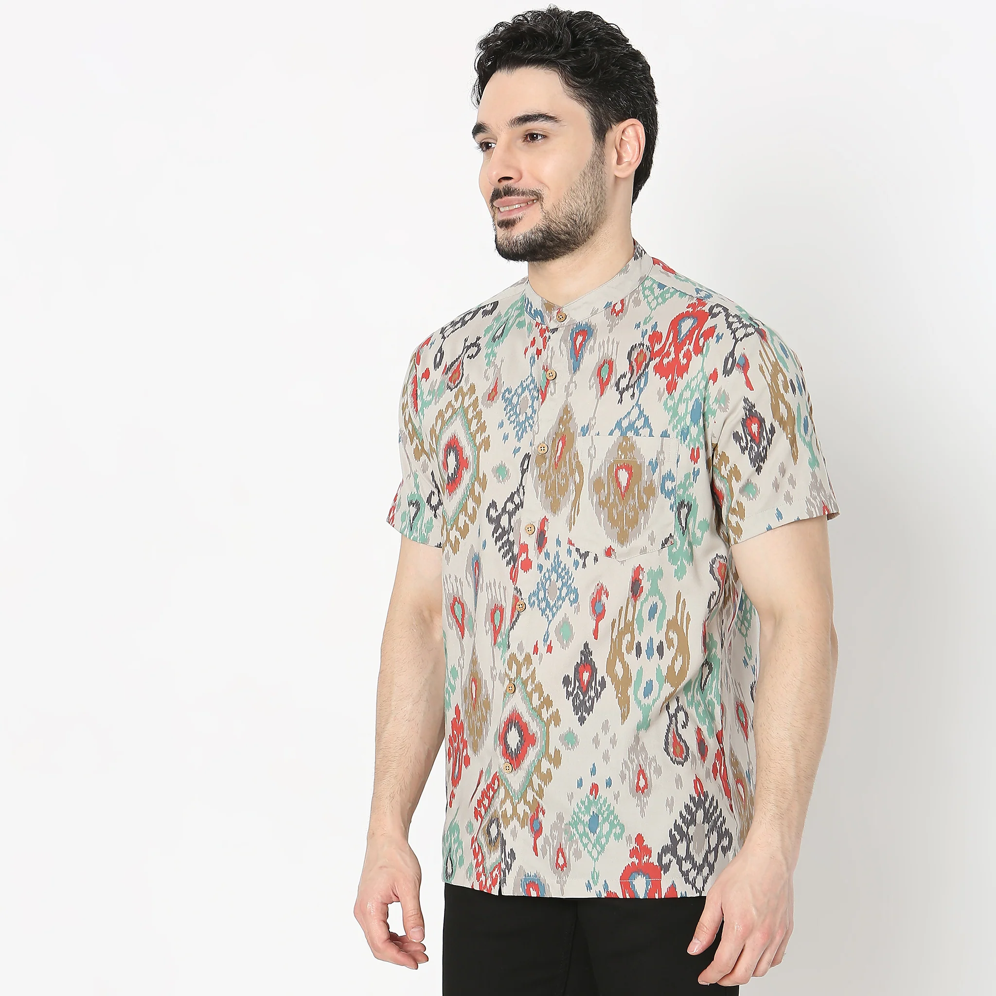 Regular Fit Printed Shirt - Image 5