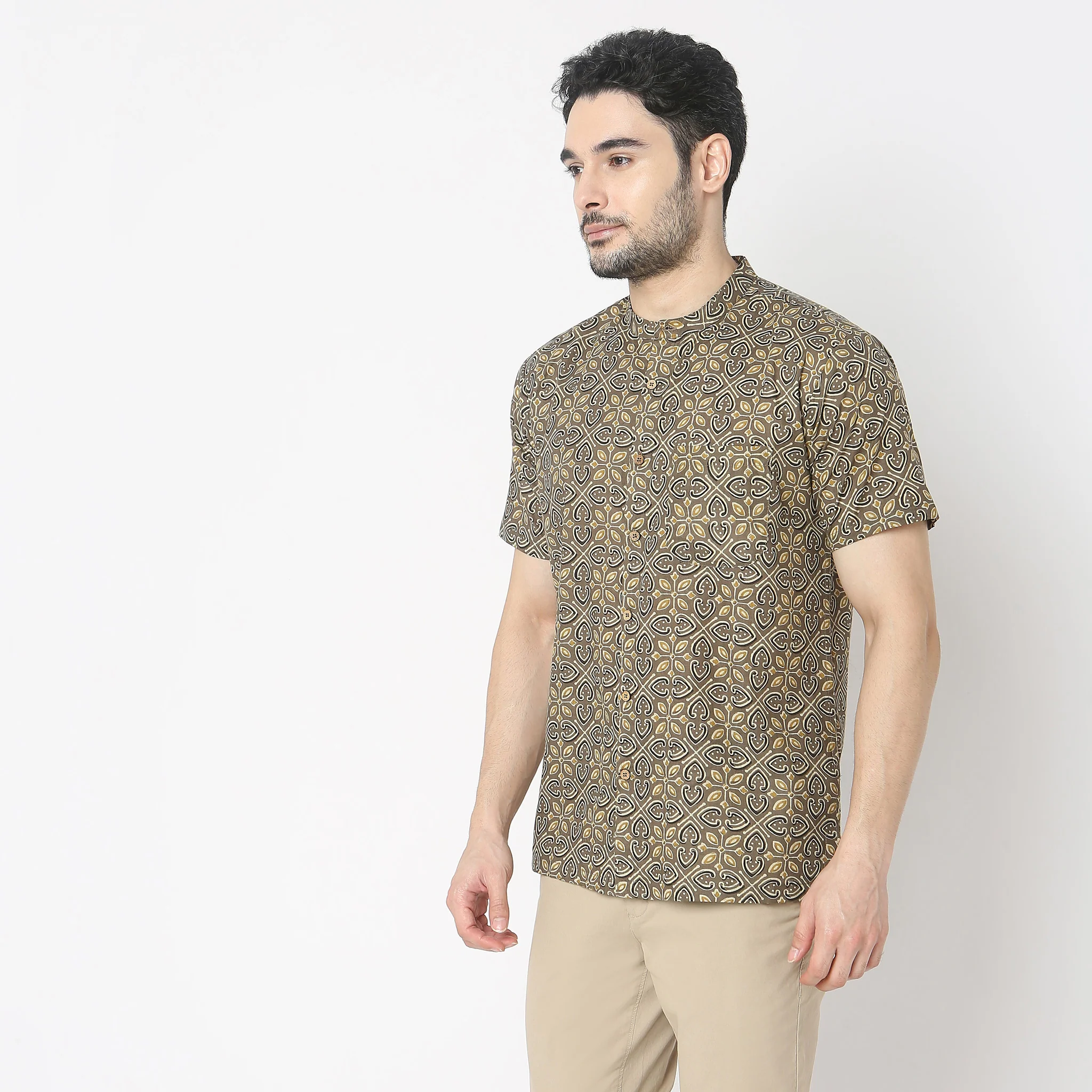 Regular Fit Printed Shirt - Image 5