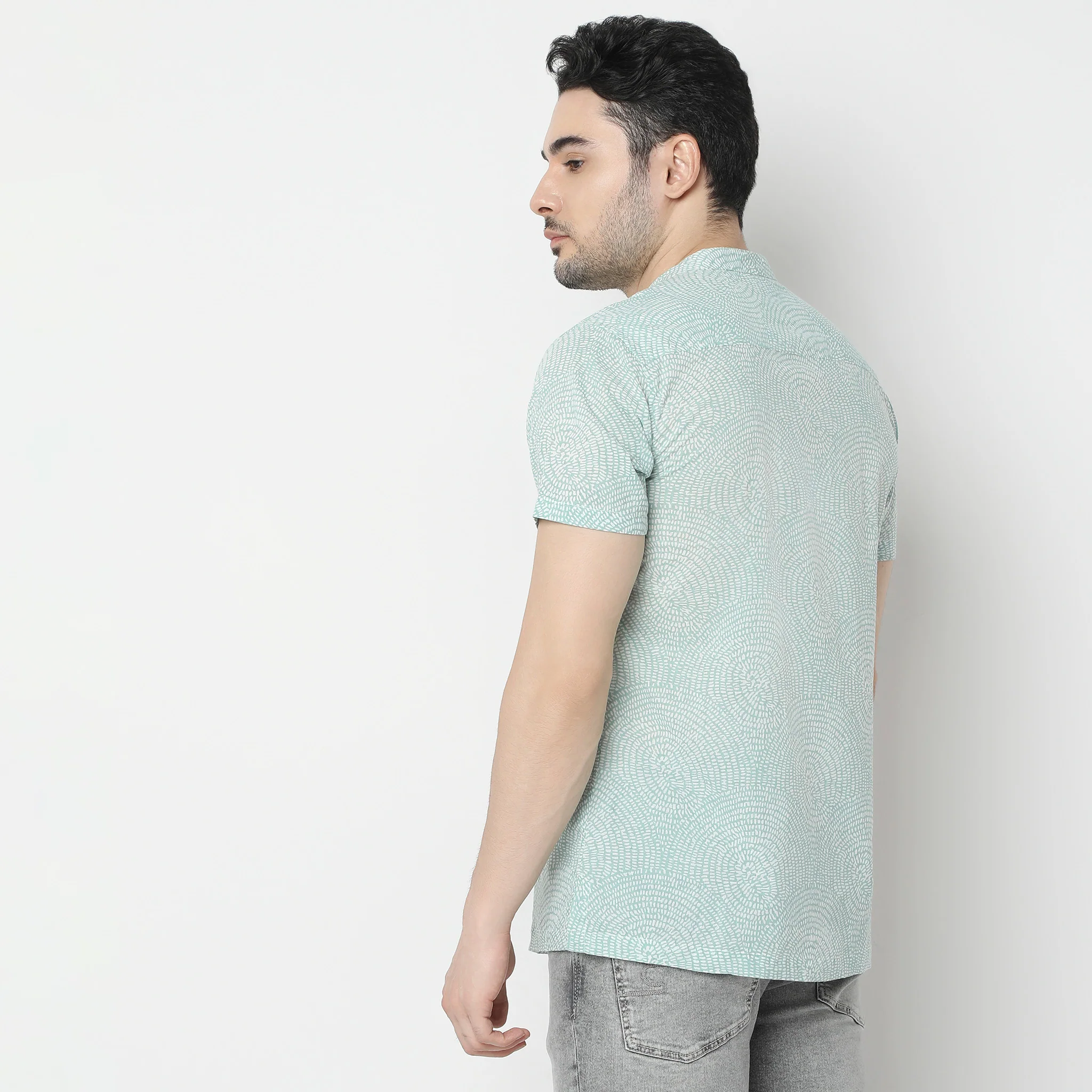 Regular Fit Printed Shirt - Image 3