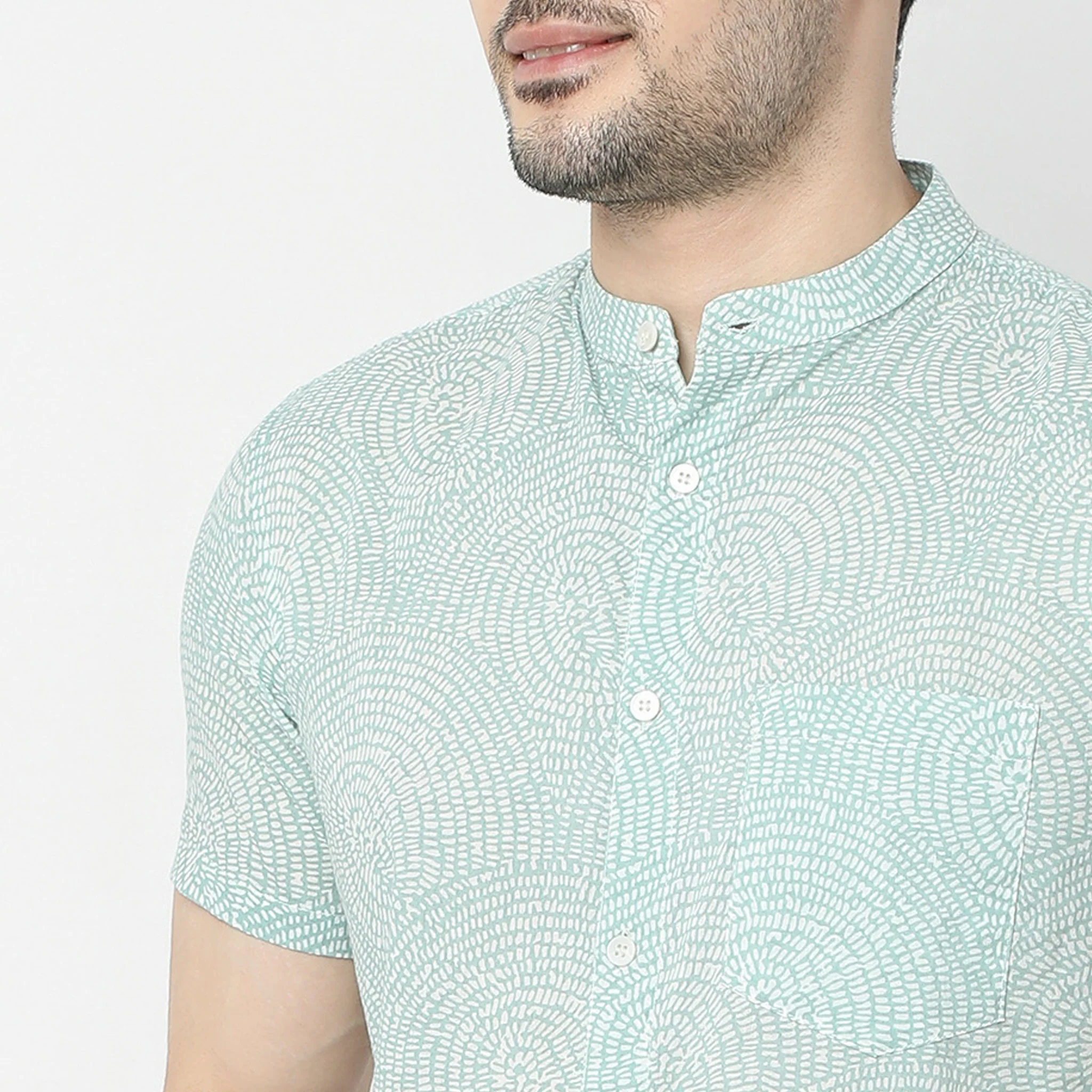 Regular Fit Printed Shirt - Image 4