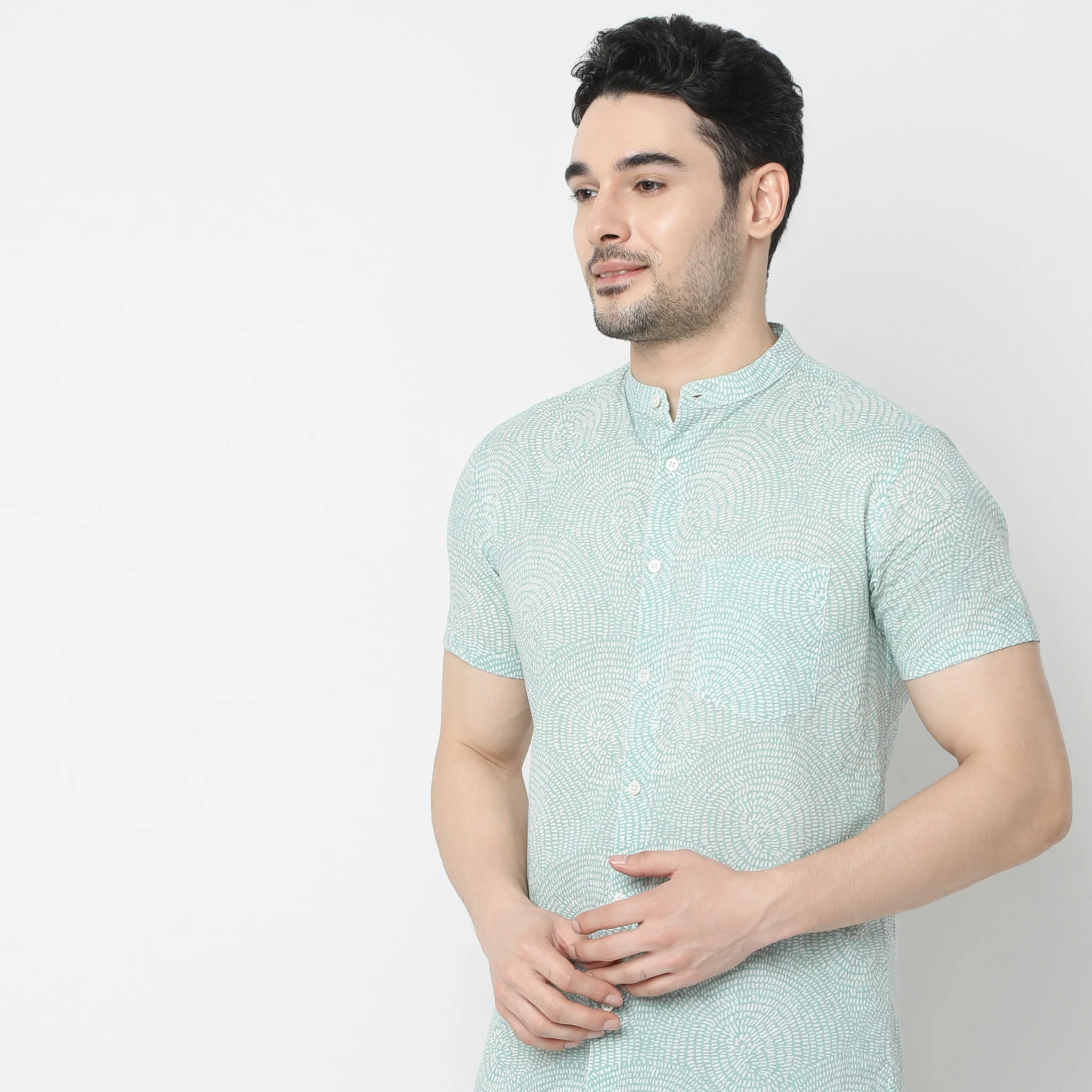 Regular Fit Printed Shirt - Image 5