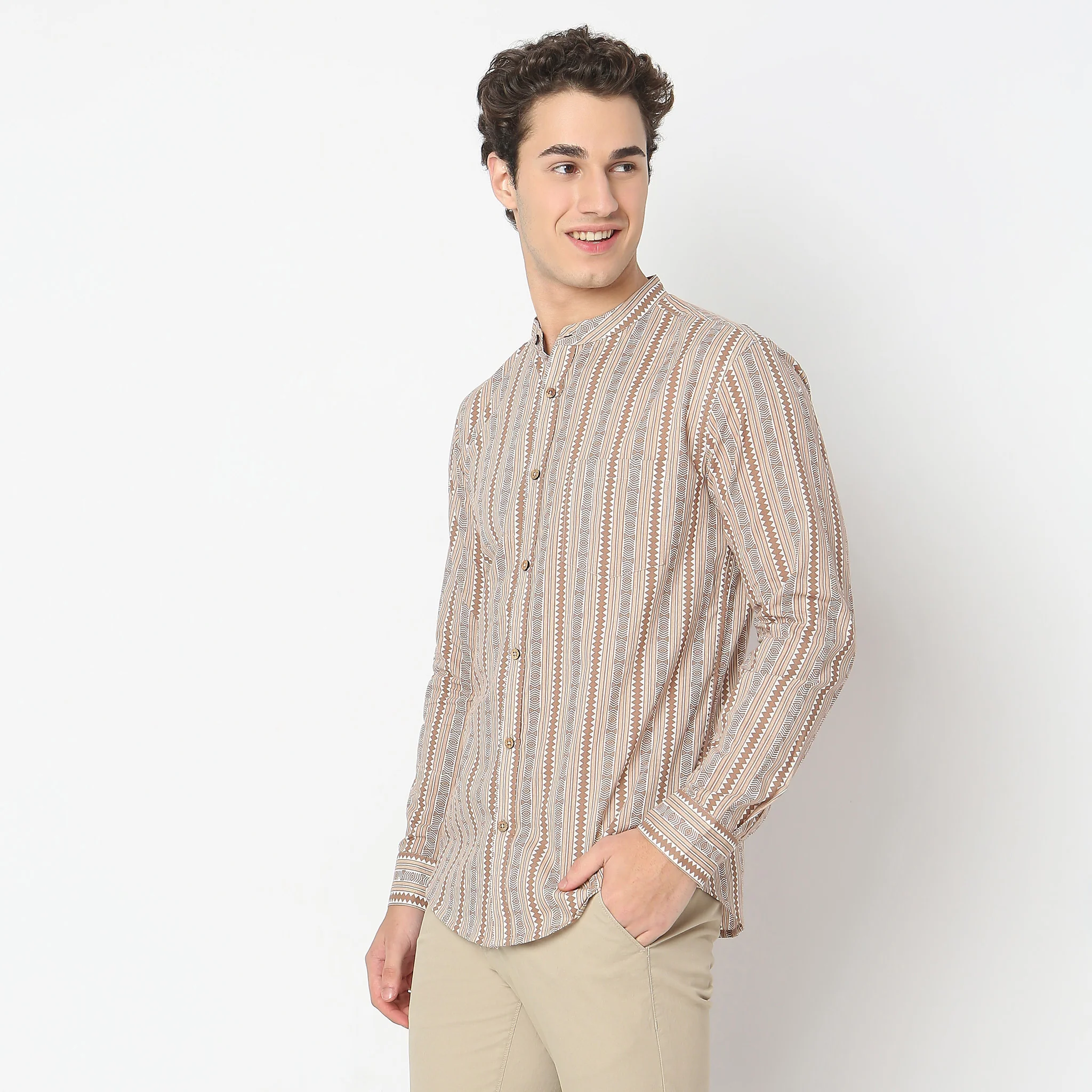 Regular Fit Printed Shirt - Image 5