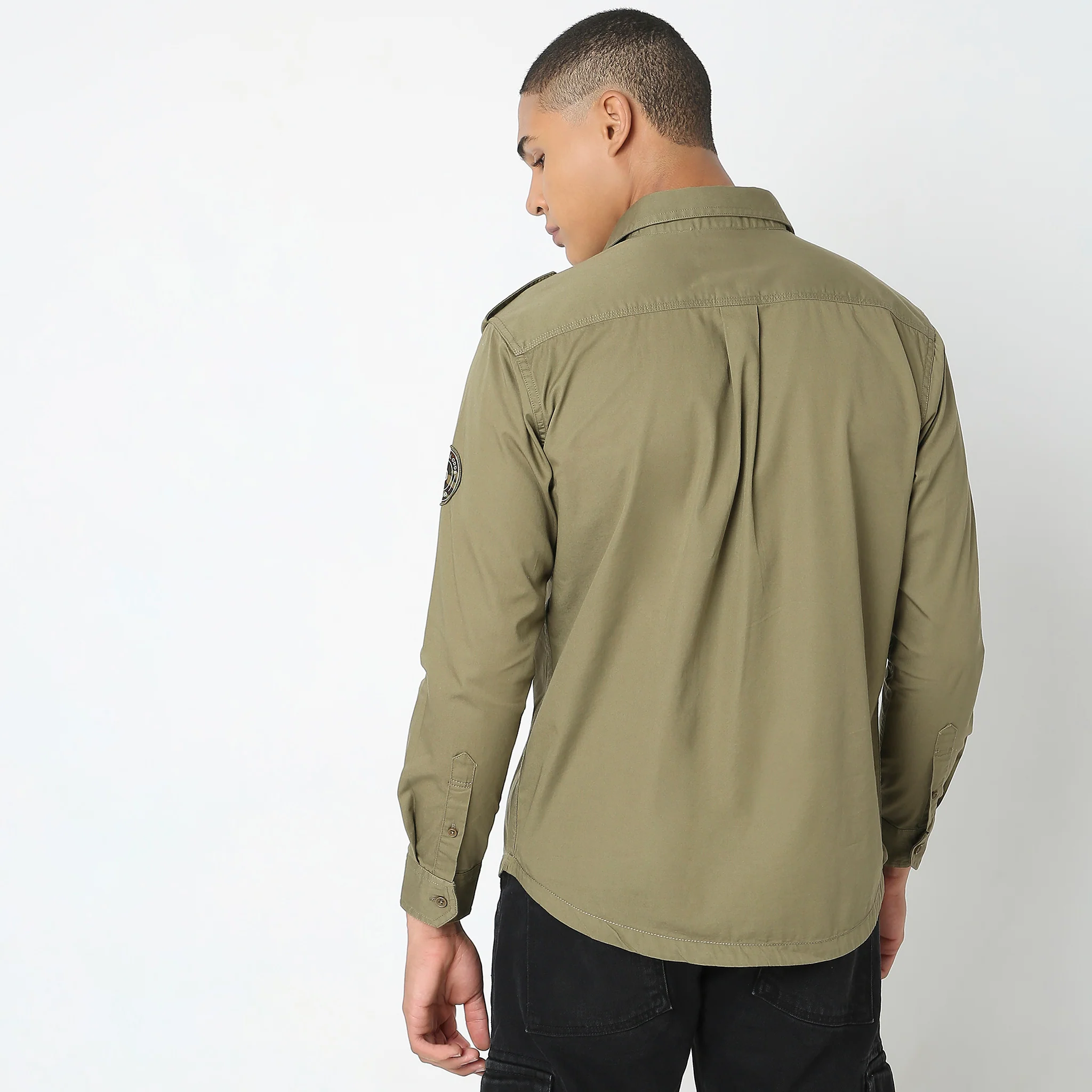 Regular Fit Printed Shirt - Image 3