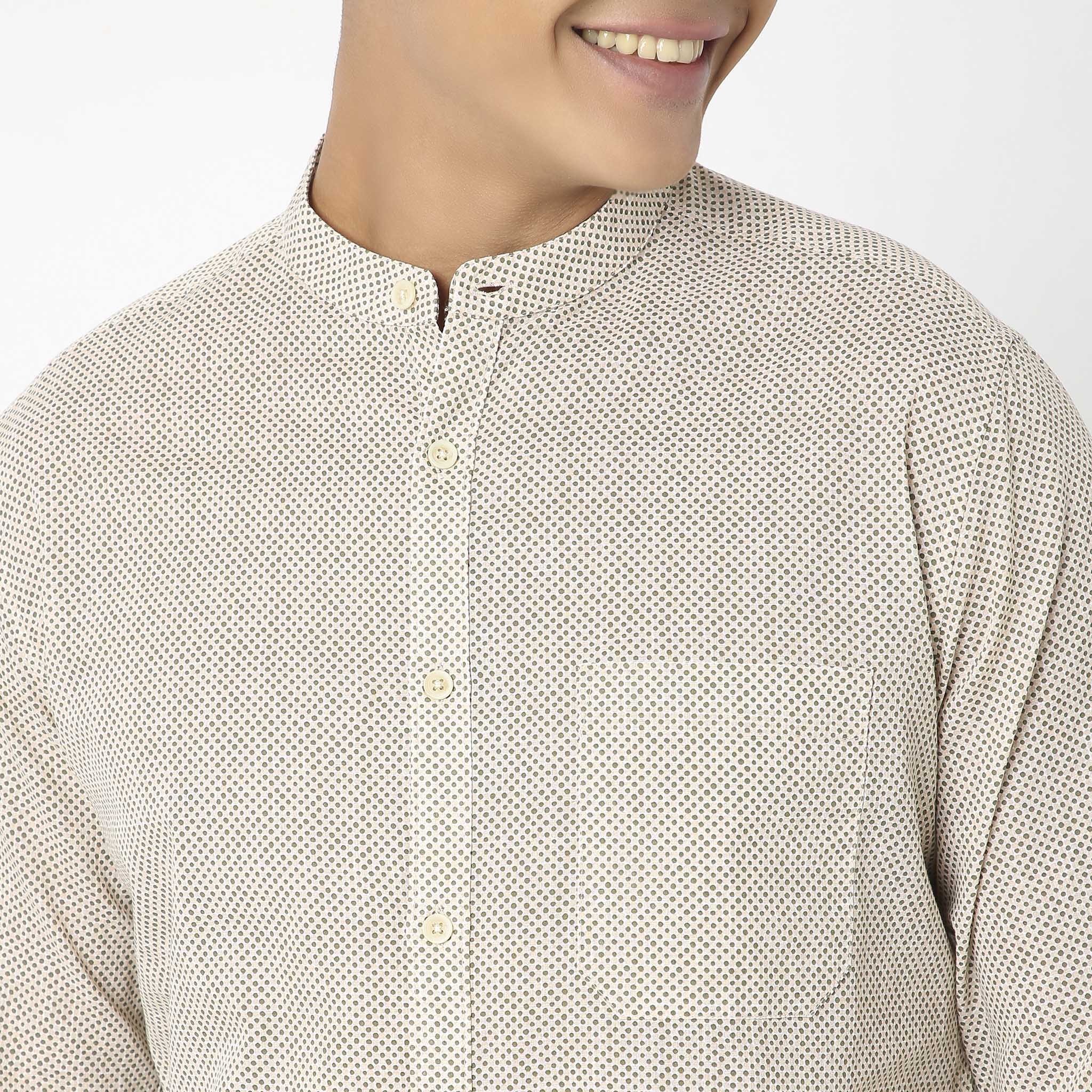 Artistry™ Shirts - Fine Cotton Cambric Printed. Elegant Wear Slim Fit Shirt - Image 4