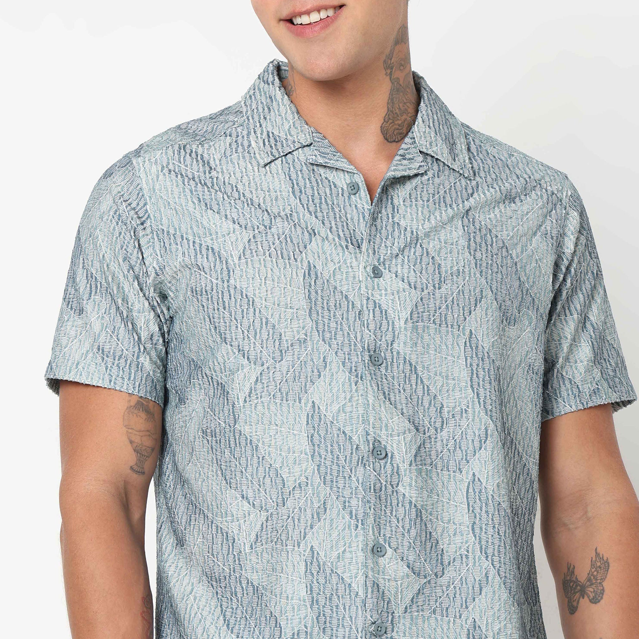 Regular Fit Printed Shirt - Image 14