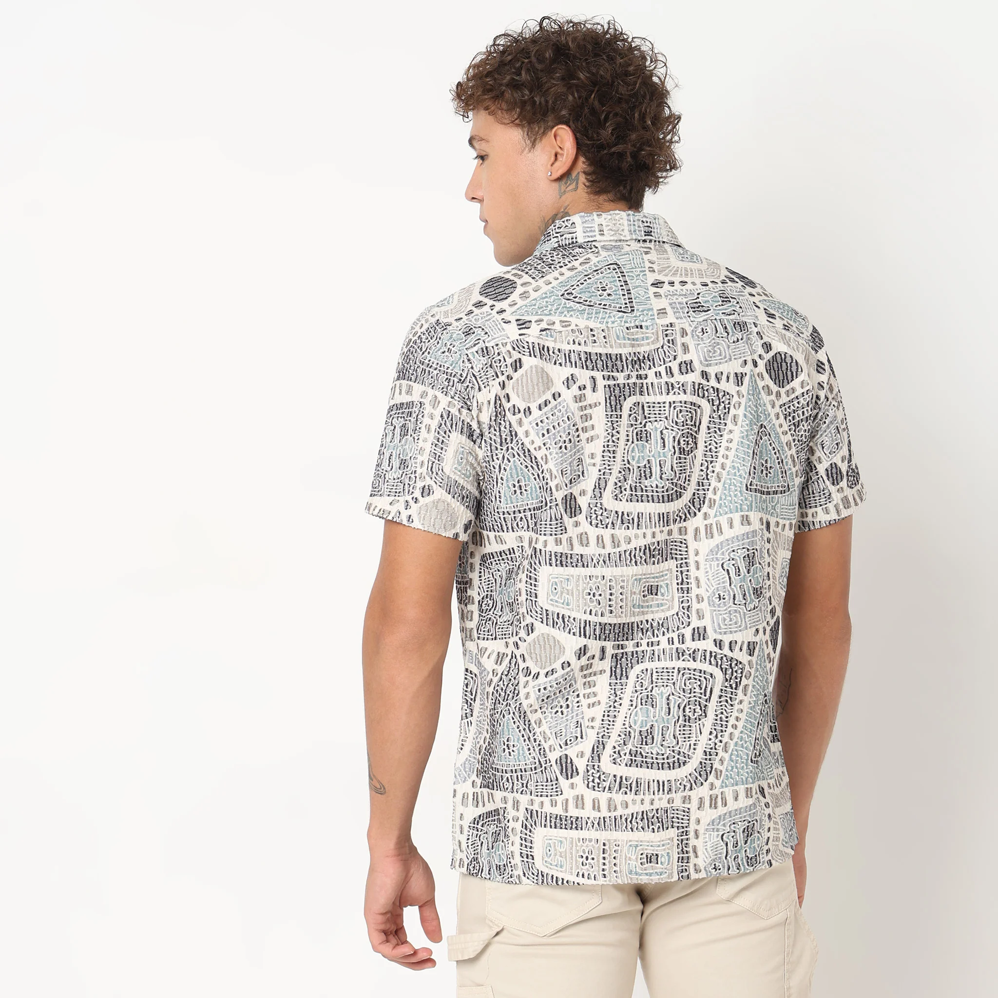 Regular Fit Printed Shirt - Image 18