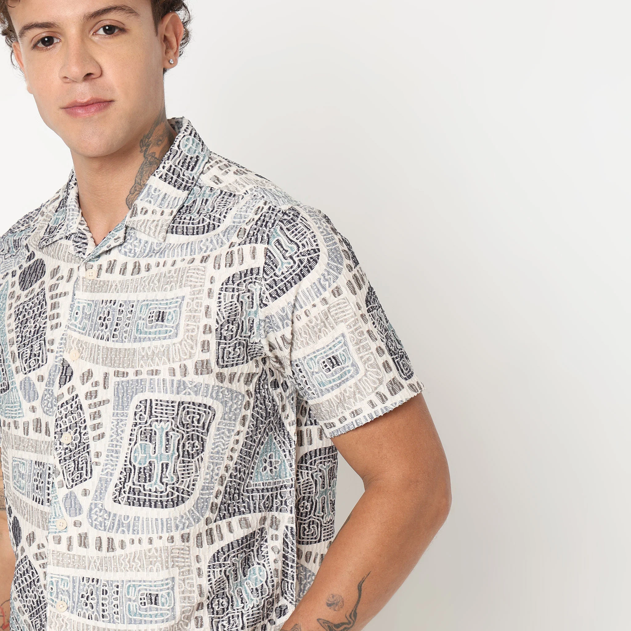 Regular Fit Printed Shirt - Image 19