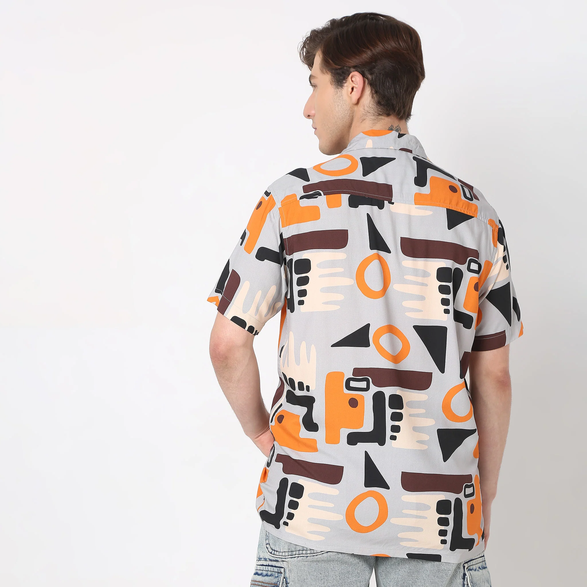 Regular Fit Printed Shirt - Image 3