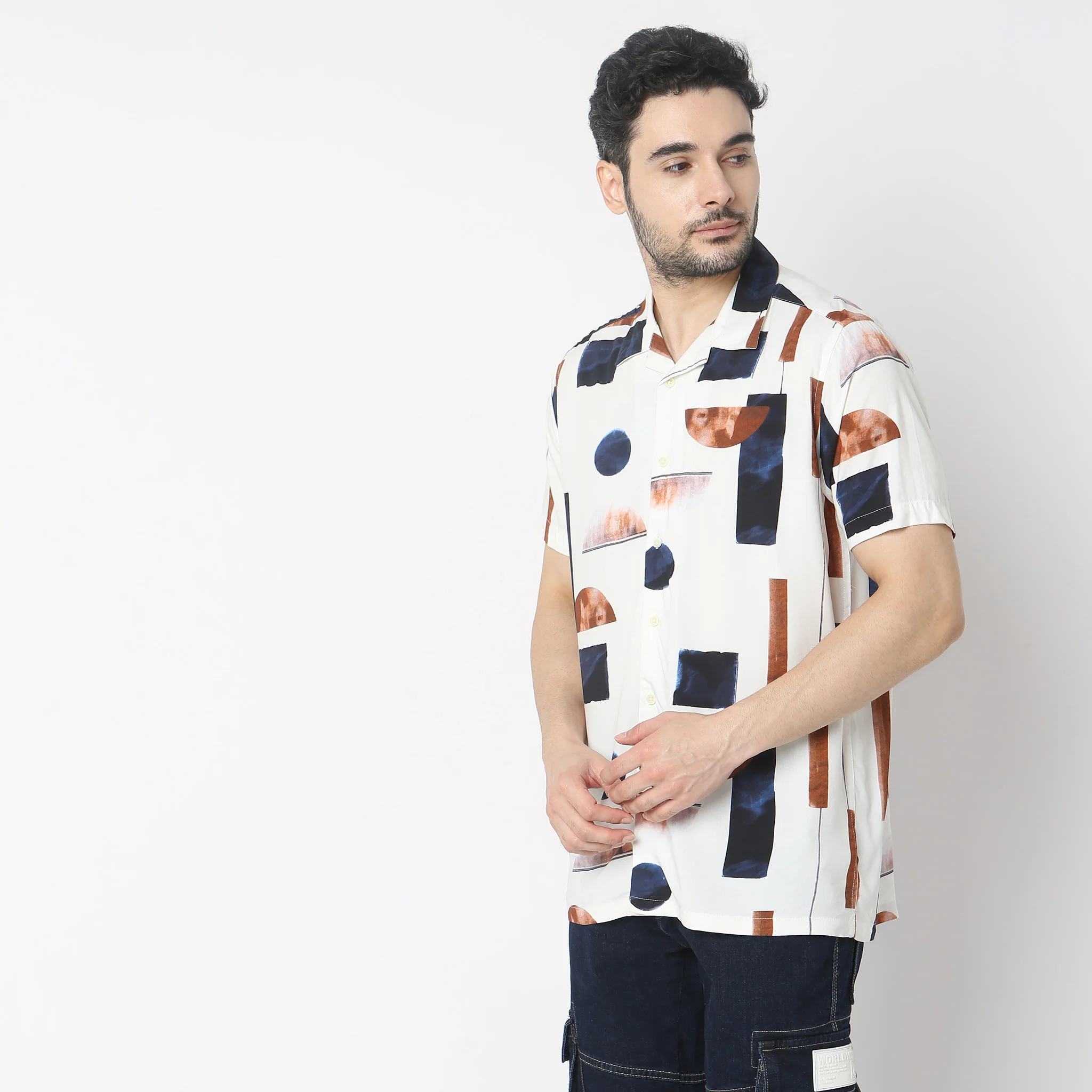 Regular Fit Printed Shirt - Image 30