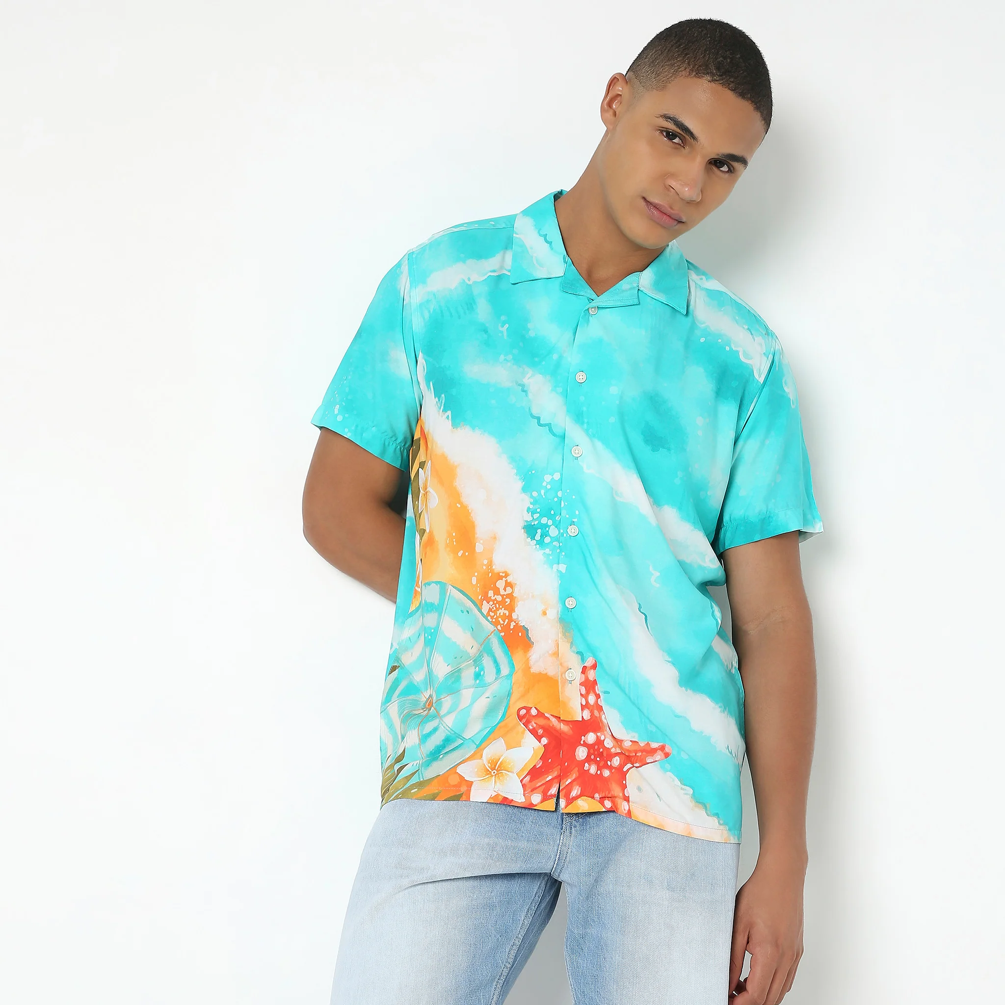 Regular Fit Printed Shirt - Image 7