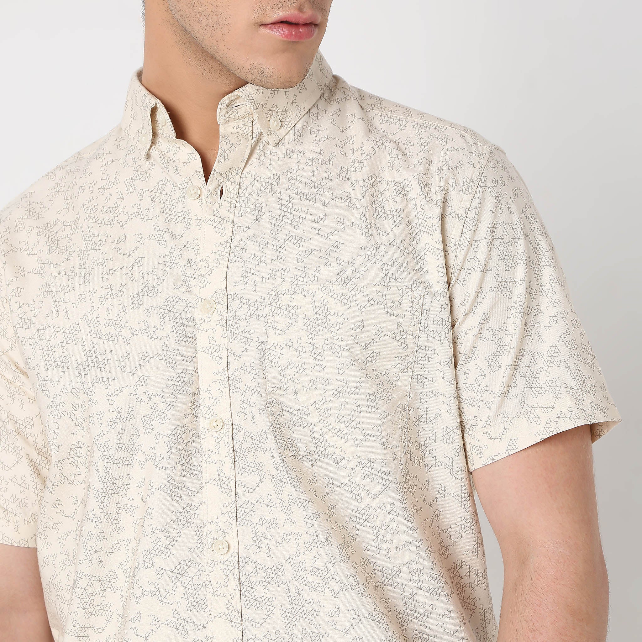 Regular Fit Printed Shirt - Image 4